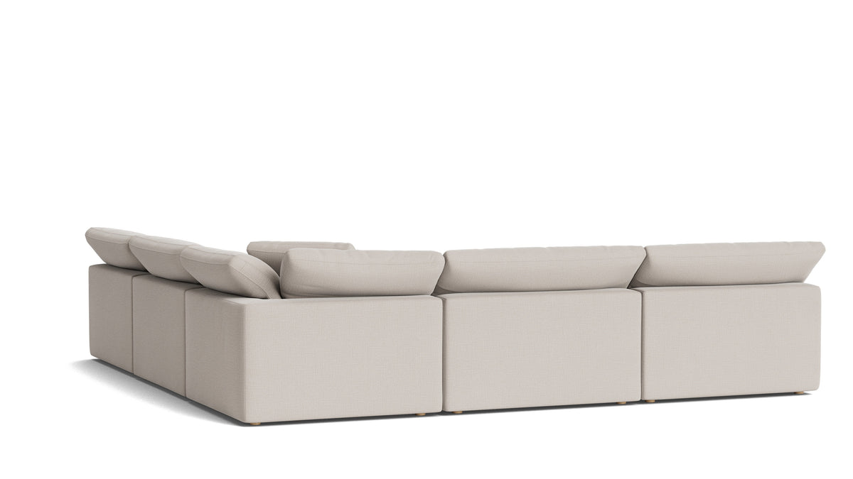Movie Night™ 5-Piece Modular Sectional Open, Large, Clay — alternate view