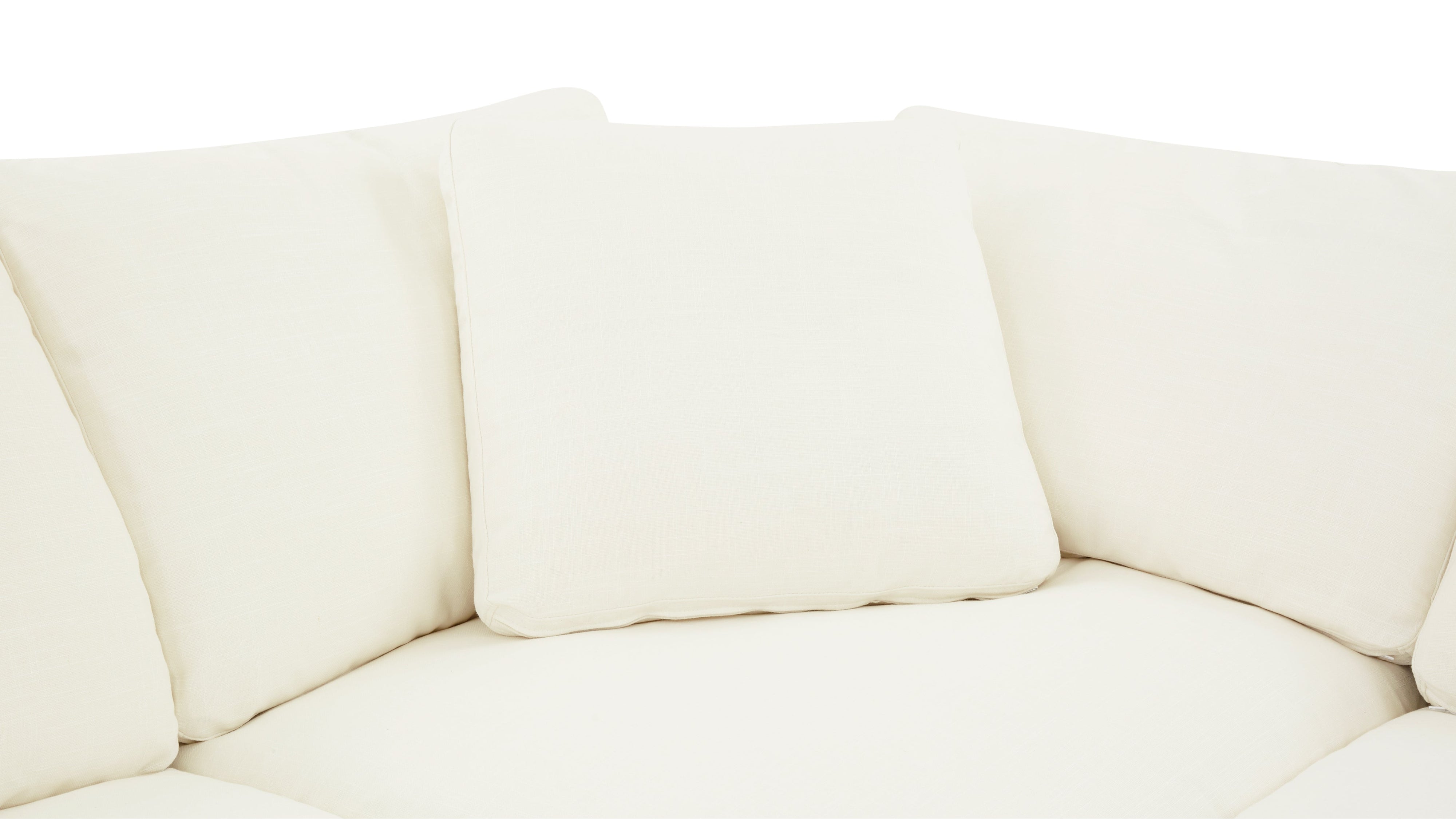 Movie Night™ 5-Piece Modular Sectional Open, Large, Cream Linen - Image 5