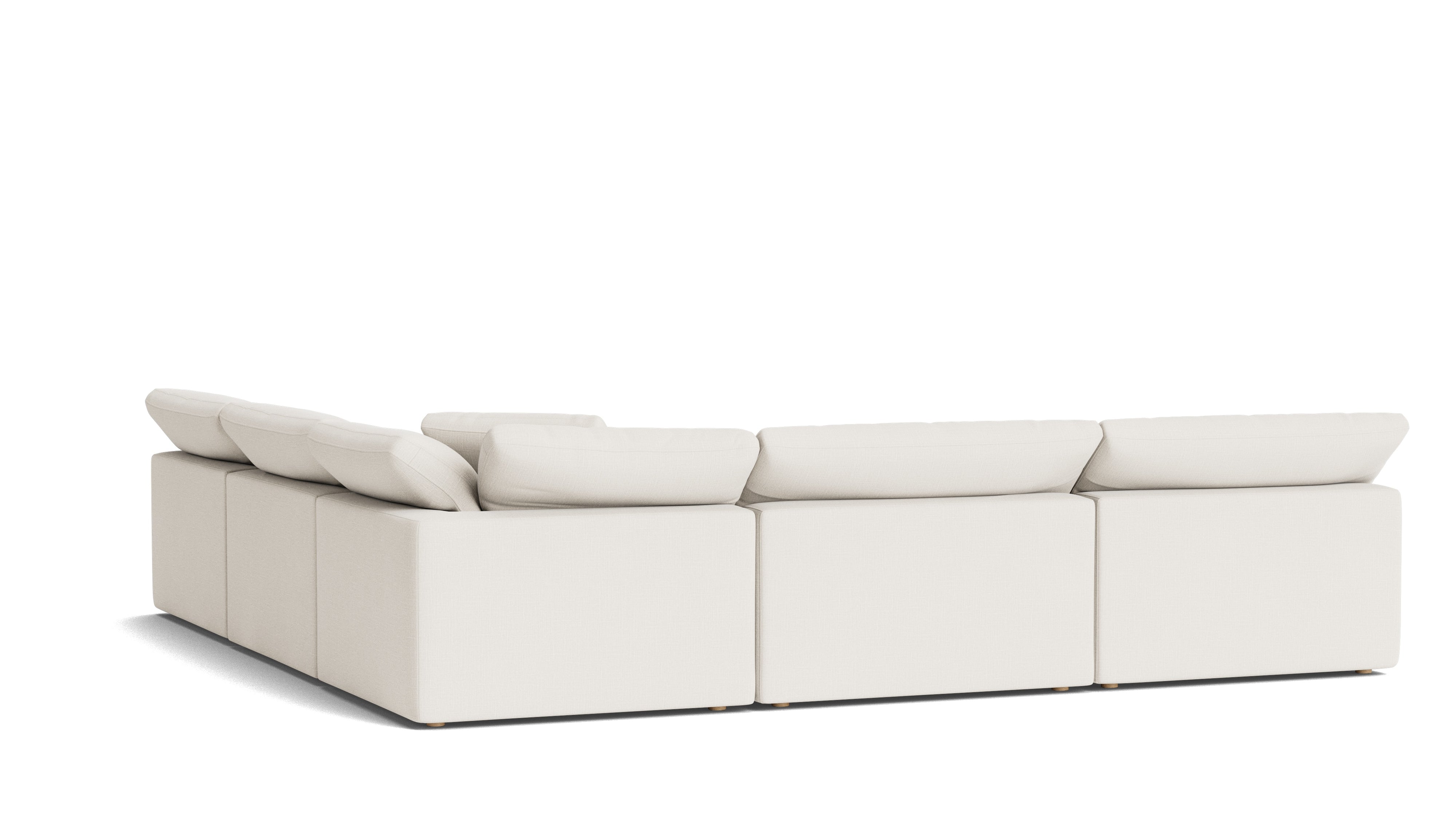 Movie Night™ 5 - Piece Modular Sectional Open, Large, Cream Linen - Sundays Company CanadaSEC-YJ-925-018