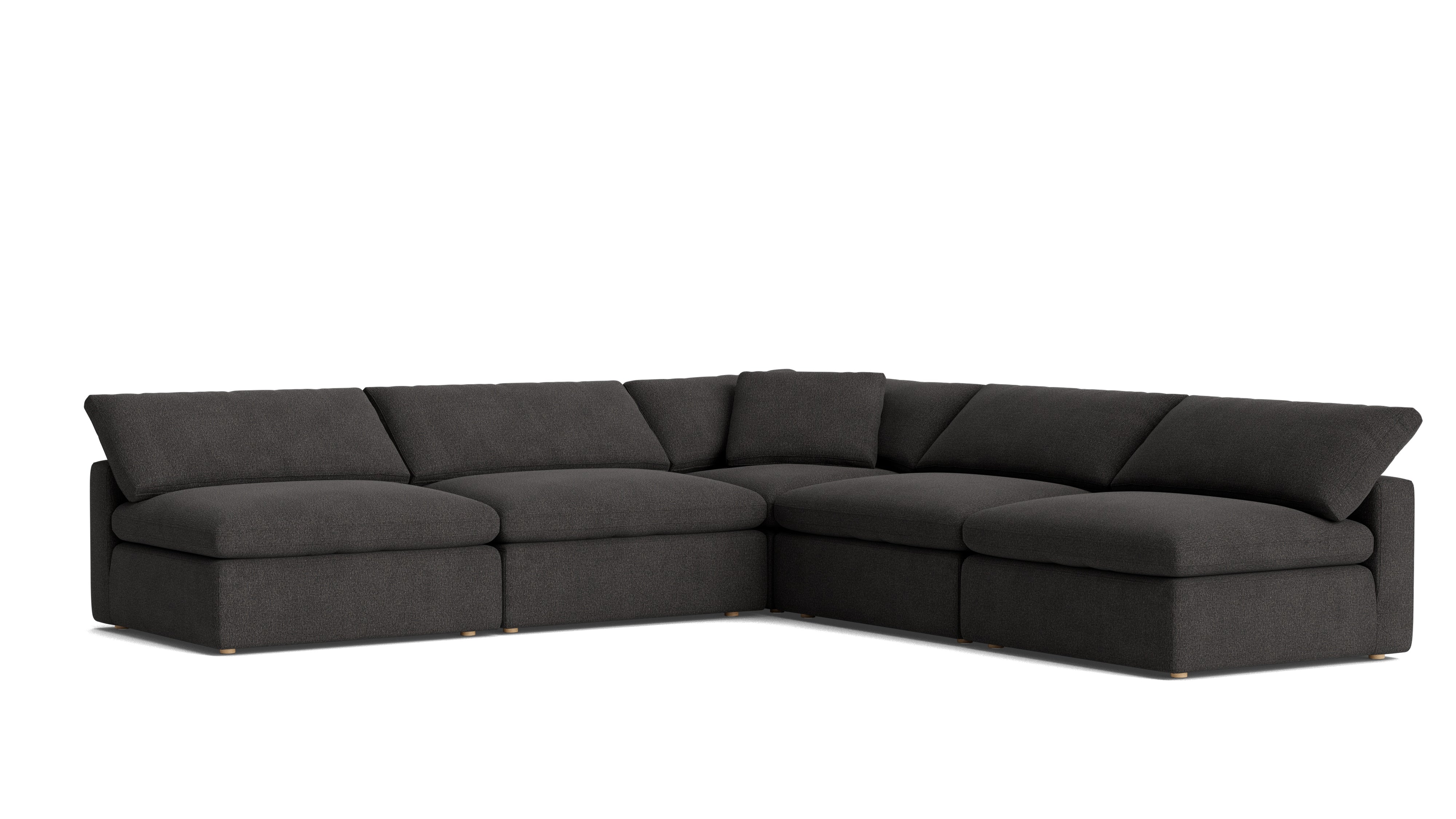 Movie Night™ 5 - Piece Modular Sectional Open, Large, Dark Shadow - Sundays Company CanadaSEC-YJ-925-025
