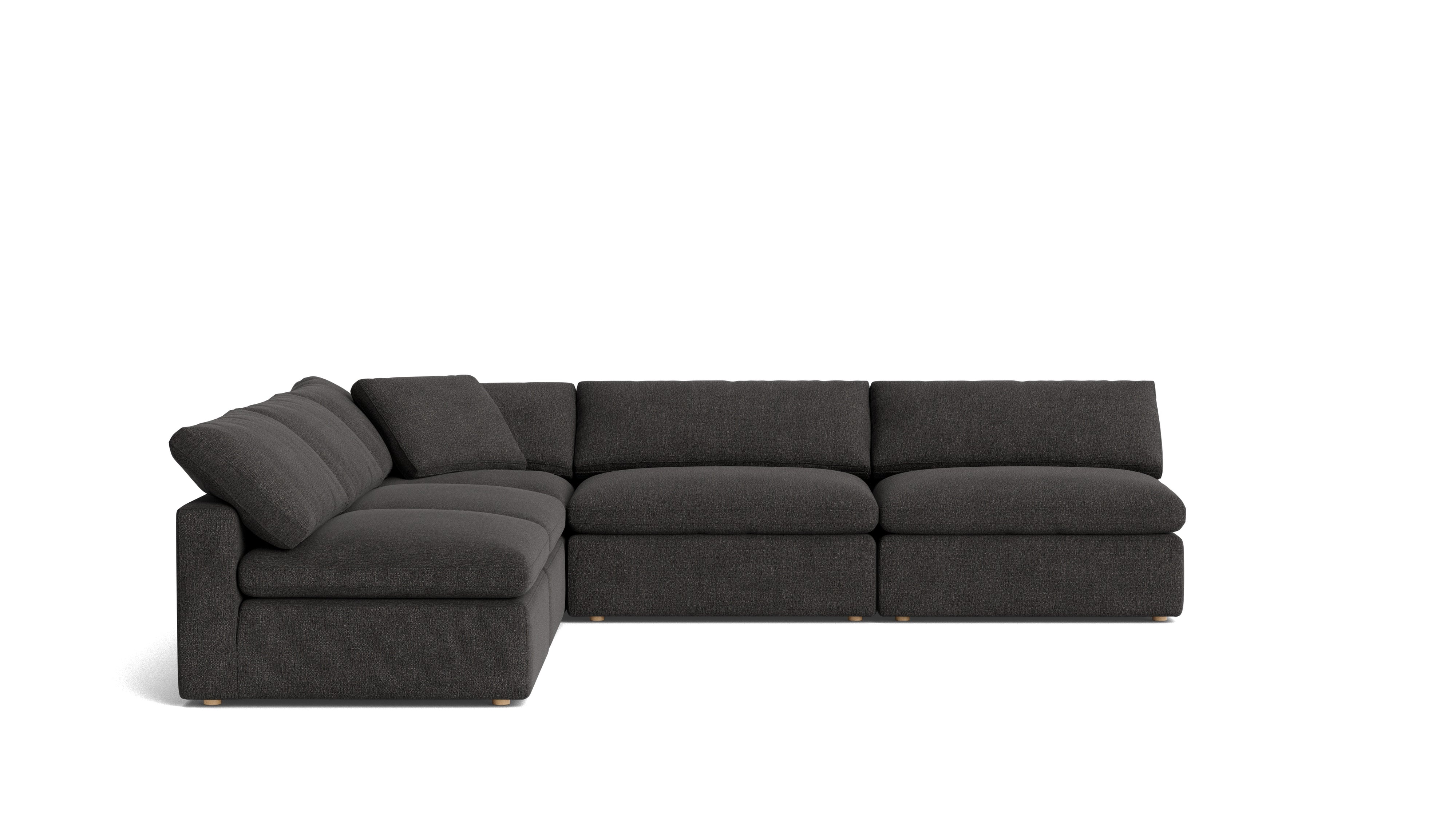Movie Night™ 5 - Piece Modular Sectional Open, Large, Dark Shadow - Sundays Company CanadaSEC-YJ-925-025