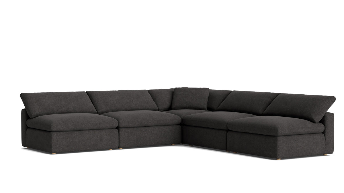 Movie Night™ 5-Piece Modular Sectional Open, Large, Dark Shadow — alternate view