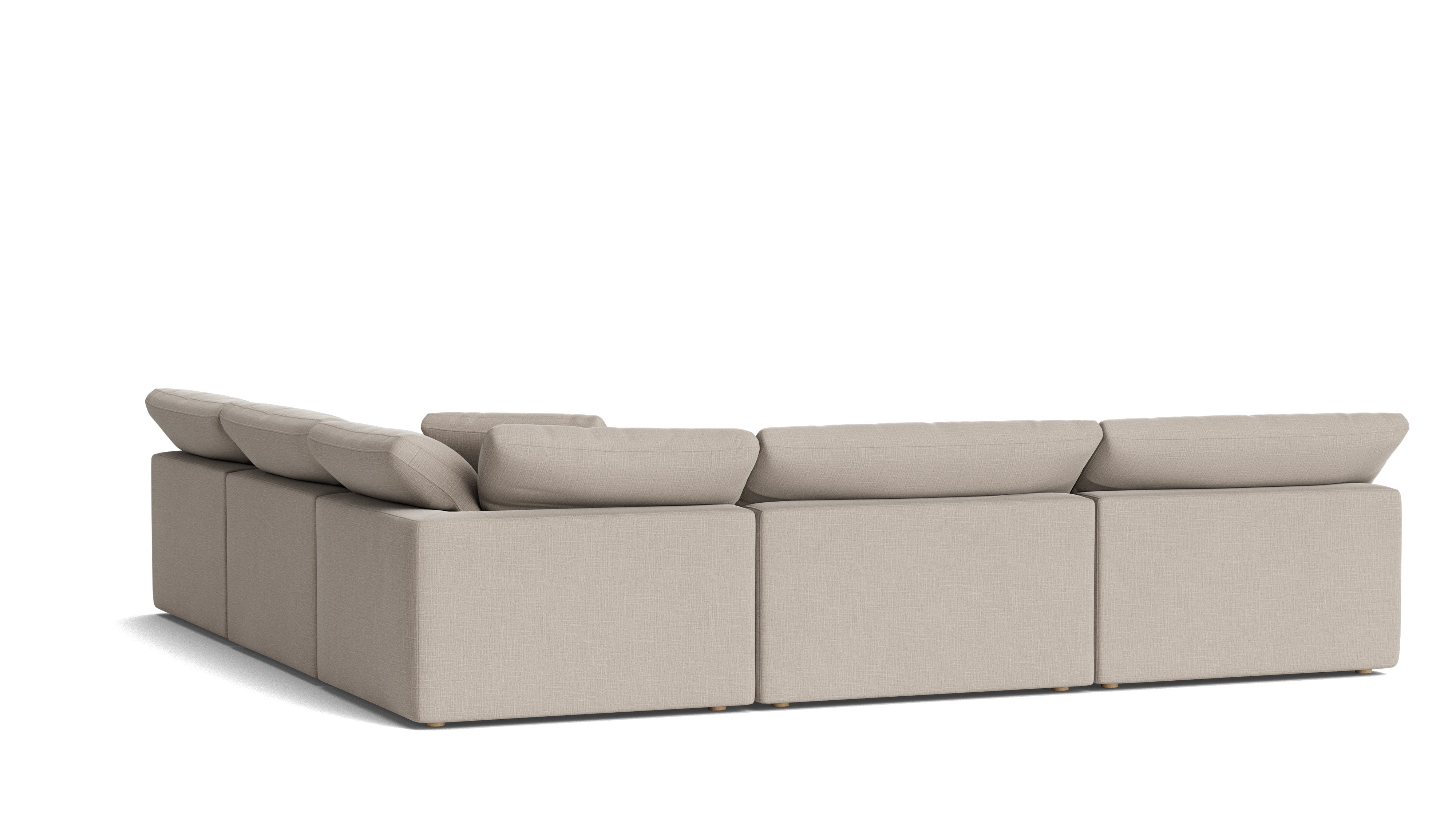Movie Night™ 5 - Piece Modular Sectional Open, Large, Light Pebble - Sundays Company CanadaSEC-YJ-925-029