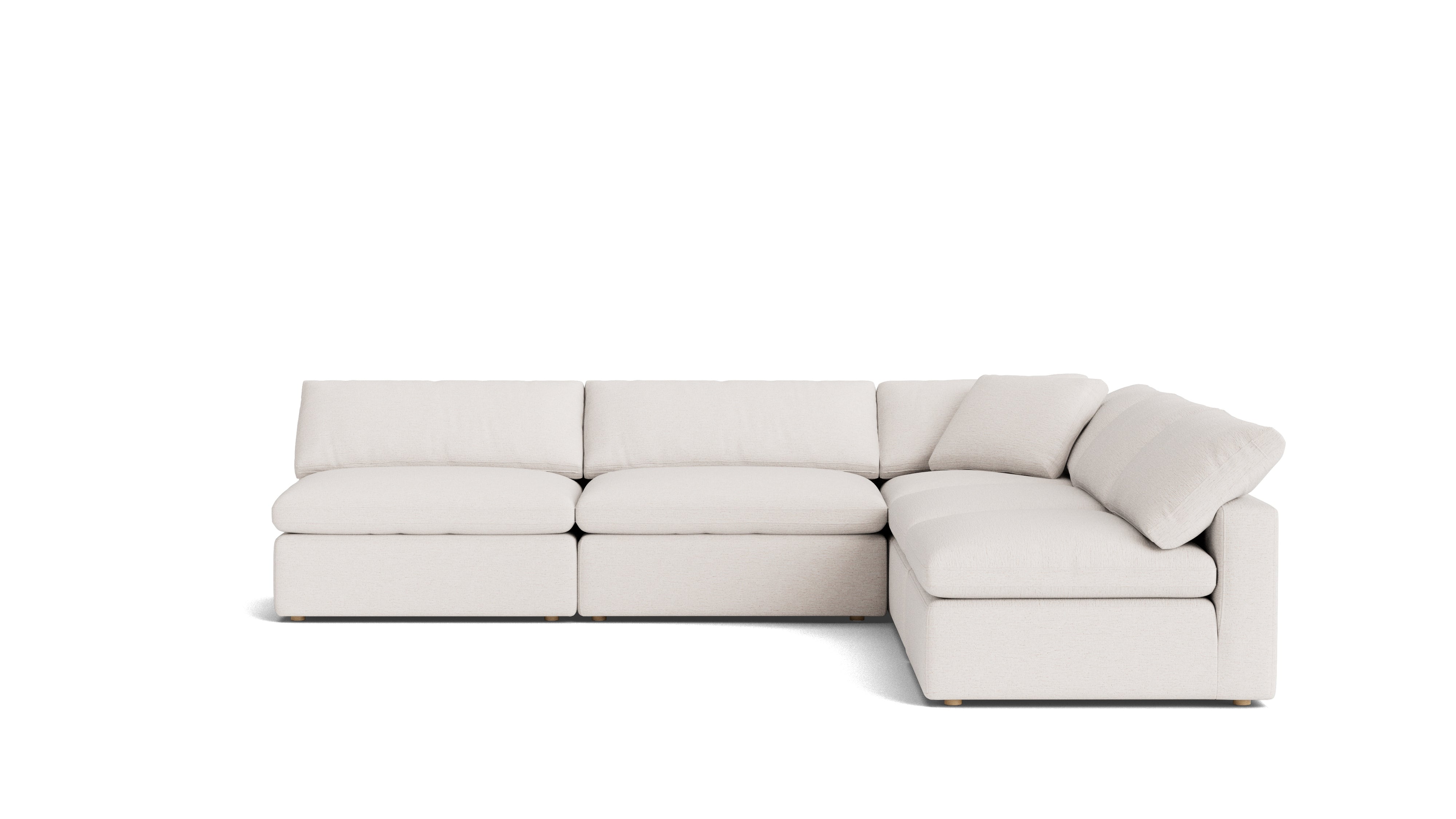 Movie Night™ 5-Piece Modular Sectional Open, Large, Nomad Snow