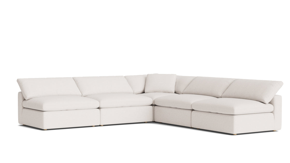 Movie Night™ 5-Piece Modular Sectional Open, Large, Nomad Snow — alternate view