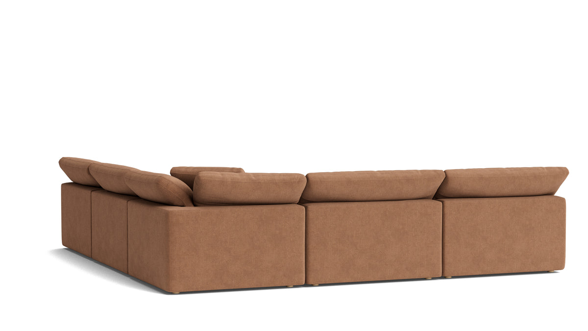 Movie Night™ 5-Piece Modular Sectional Open, Large, Spice