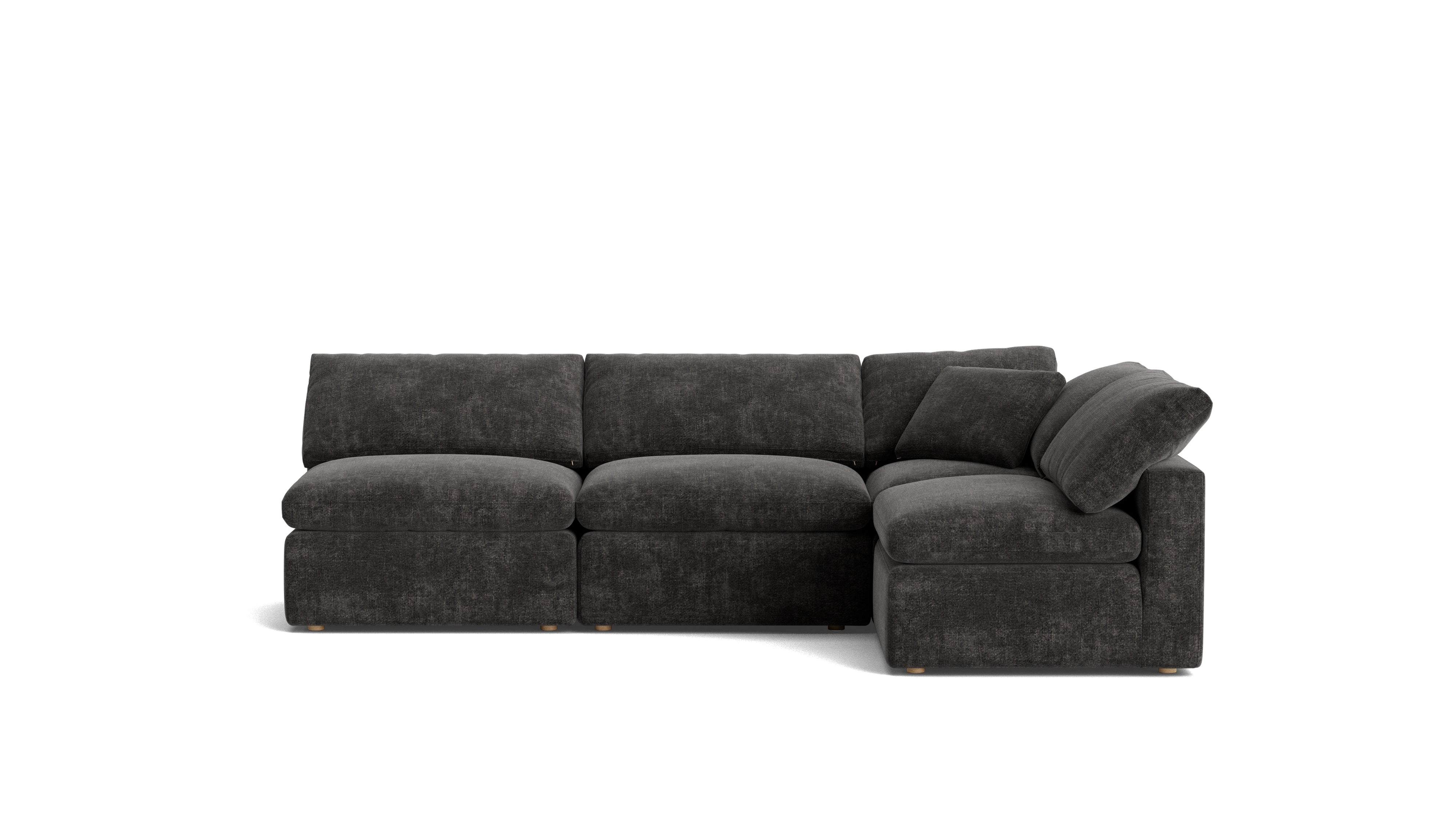 Movie Night™ 4 - Piece Modular Sectional Open, Standard, Truffle - Sundays Company CanadaSEC-YJ-926-003