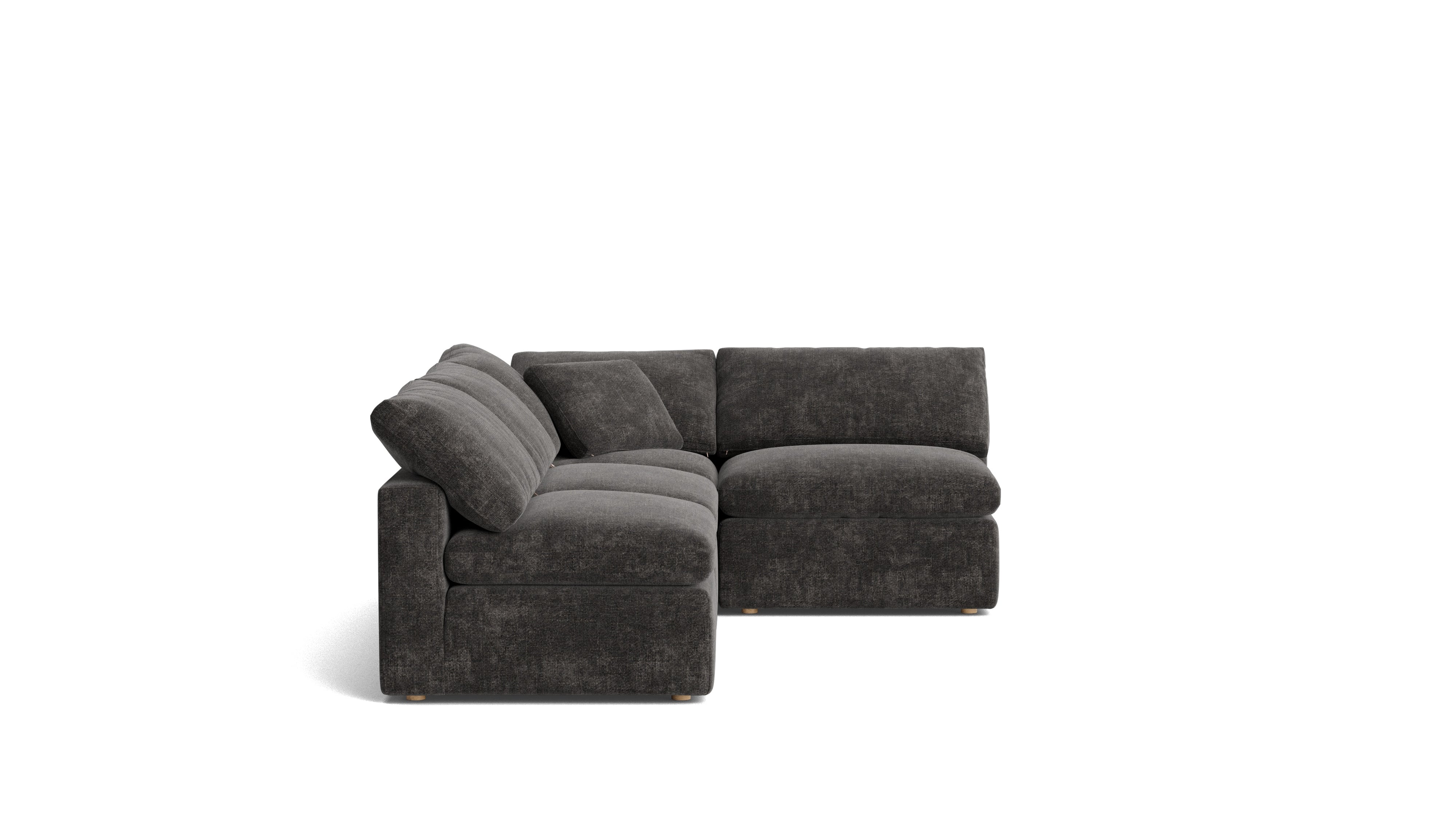 Movie Night™ 4 - Piece Modular Sectional Open, Standard, Truffle - Sundays Company CanadaSEC-YJ-926-003