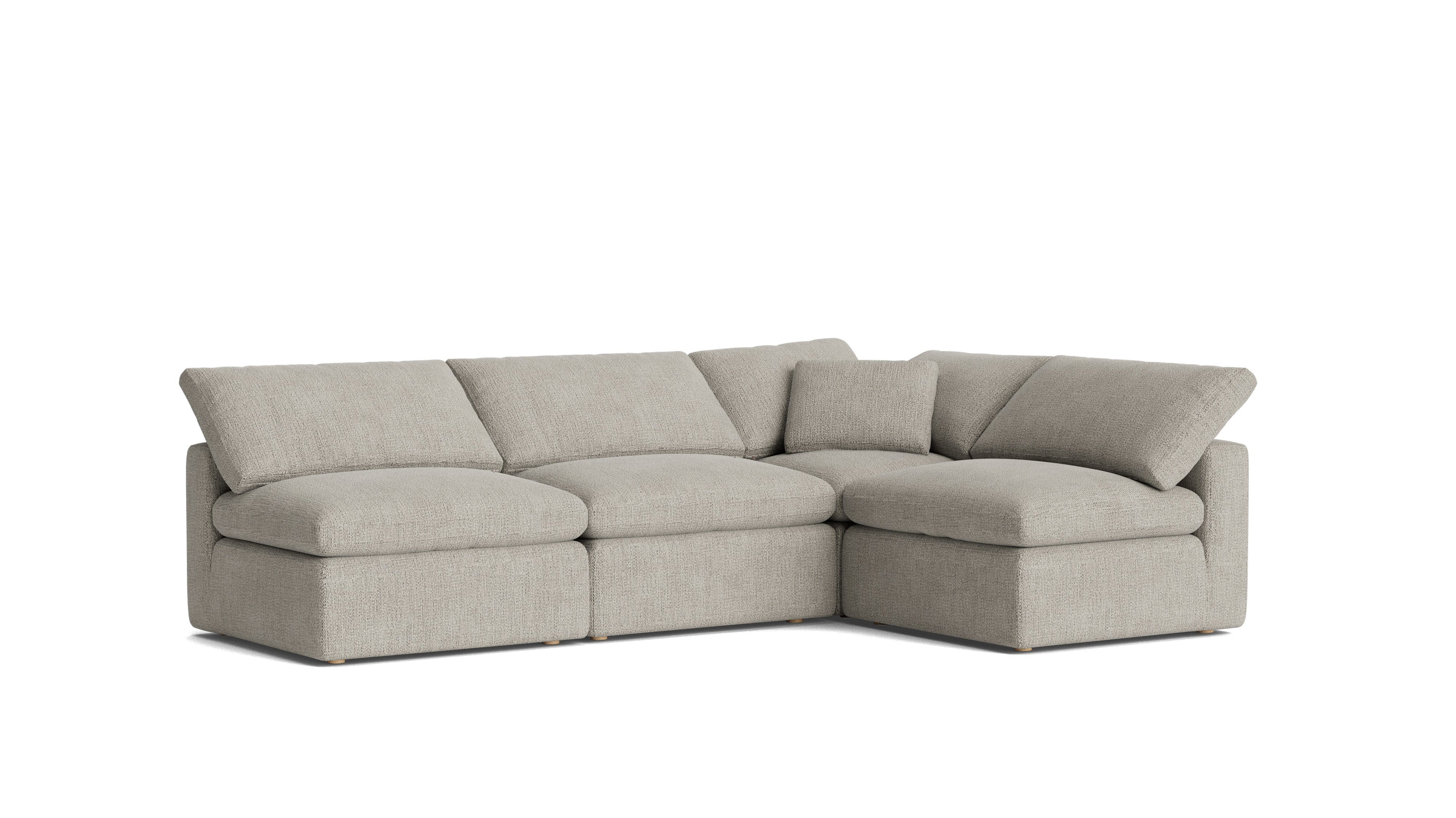 Movie Night™ 4 - Piece Modular Sectional Open, Standard, Oatmeal - Sundays Company CanadaSEC-YJ-926-007
