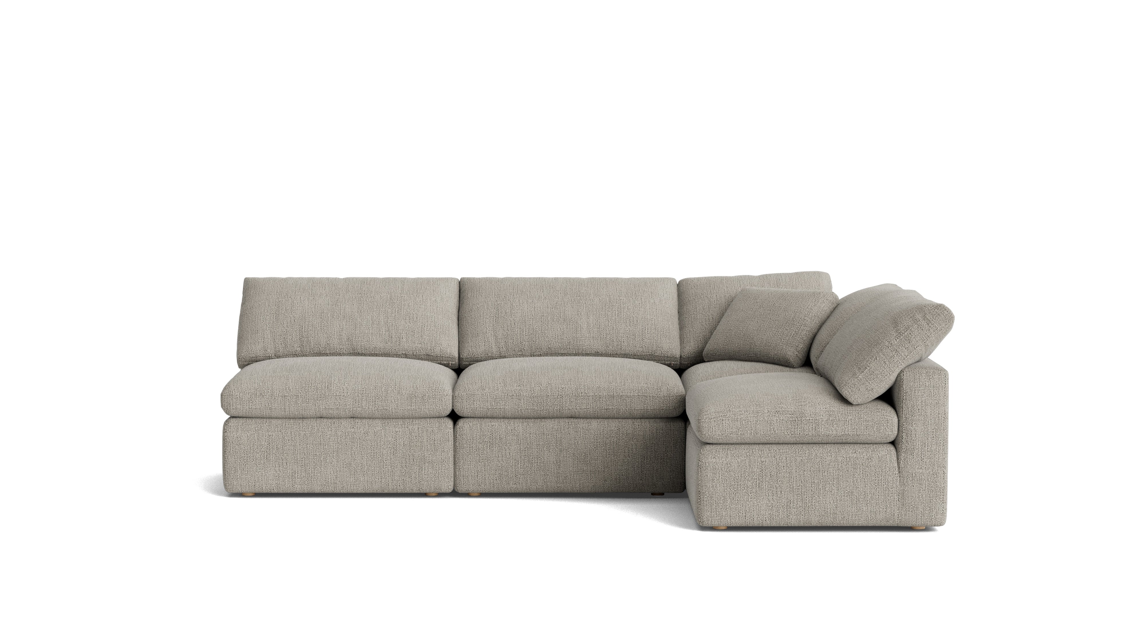 Movie Night™ 4 - Piece Modular Sectional Open, Standard, Oatmeal - Sundays Company CanadaSEC-YJ-926-007