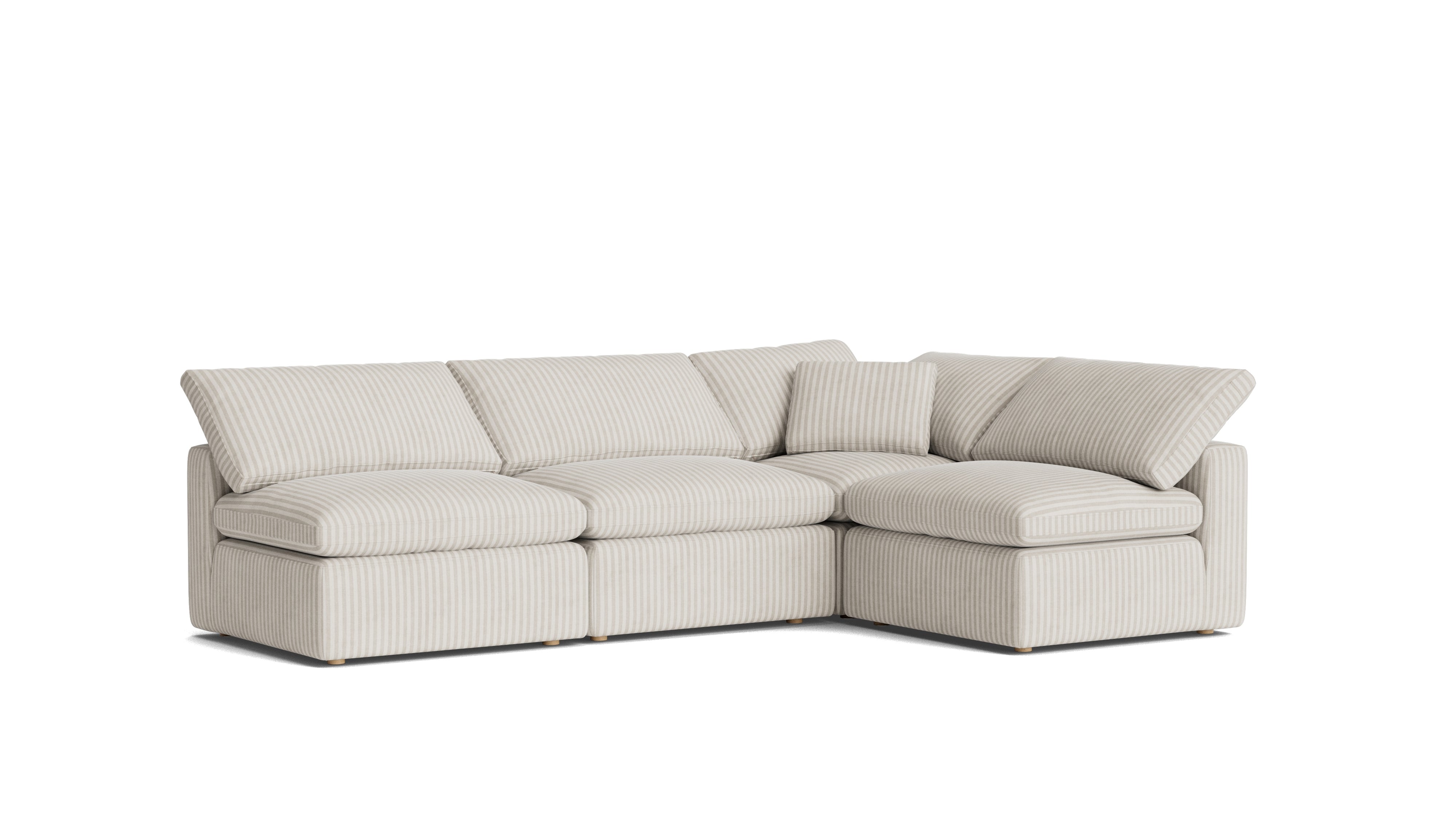 Movie Night™ 4 - Piece Modular Sectional Open, Standard, Newport Stripe - Sundays Company CanadaSEC-YJ-926-011