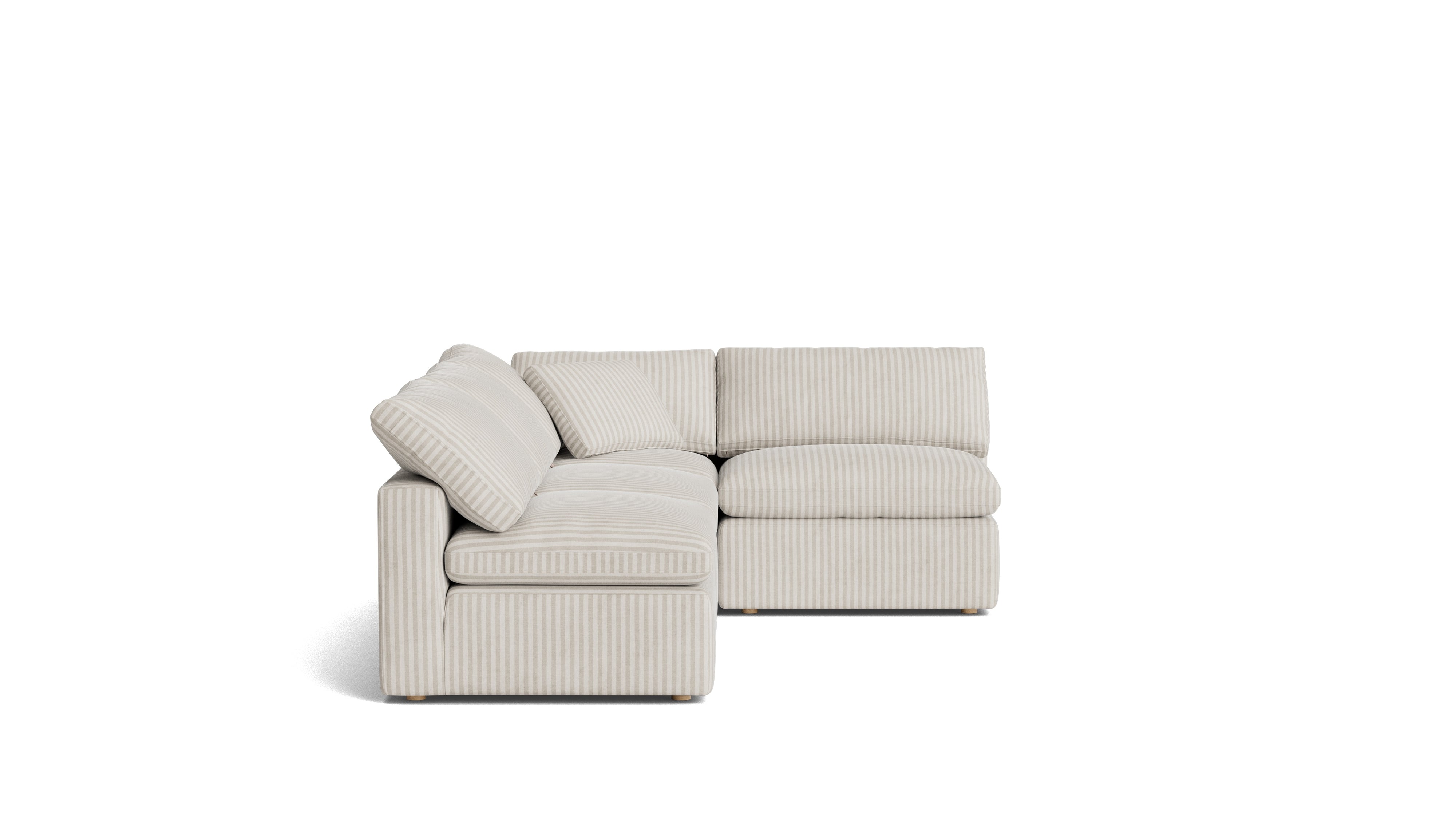 Movie Night™ 4 - Piece Modular Sectional Open, Standard, Newport Stripe - Sundays Company CanadaSEC-YJ-926-011