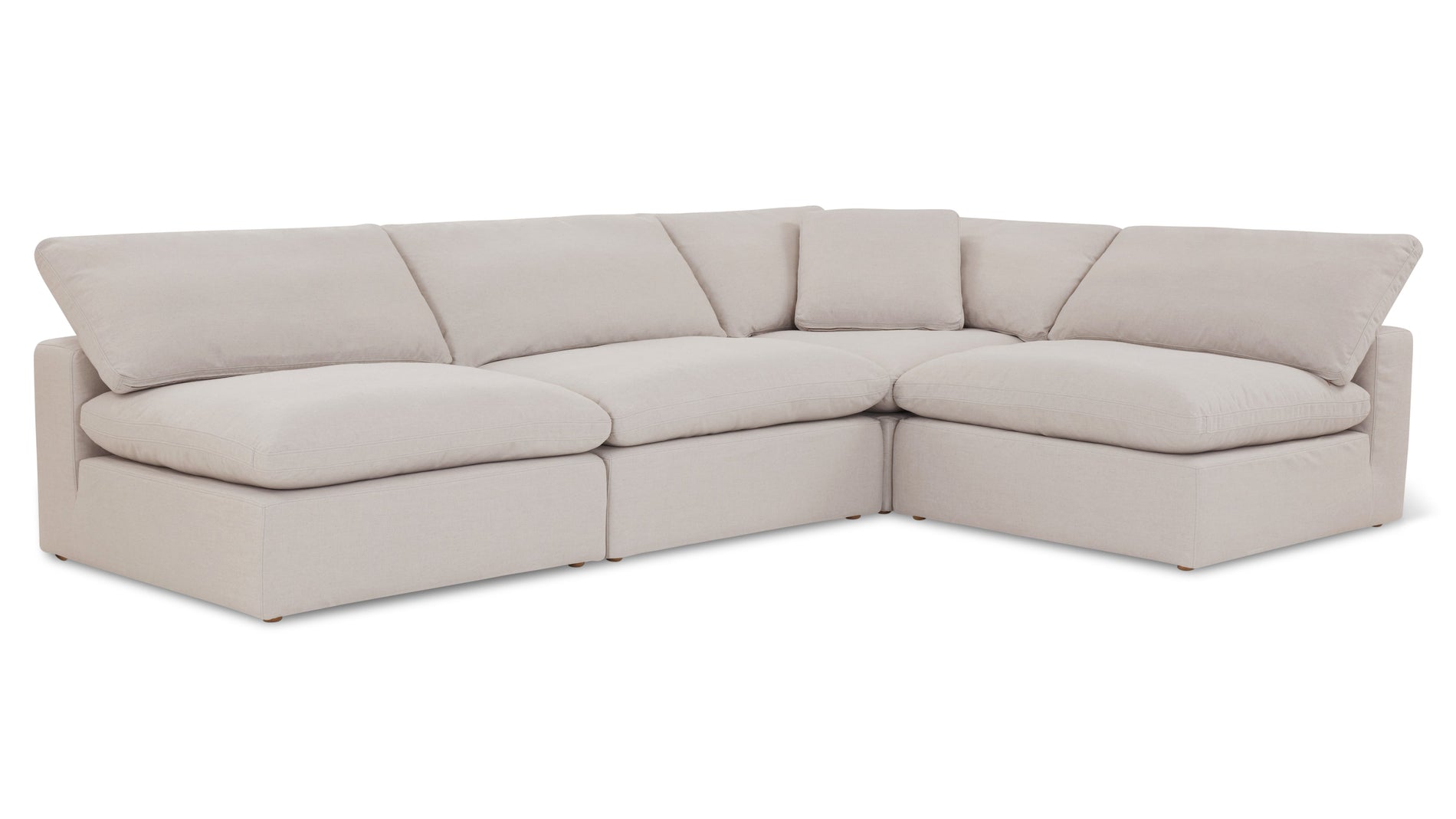 Movie Night™ 4-Piece Modular Sectional Open, Standard, Clay_image