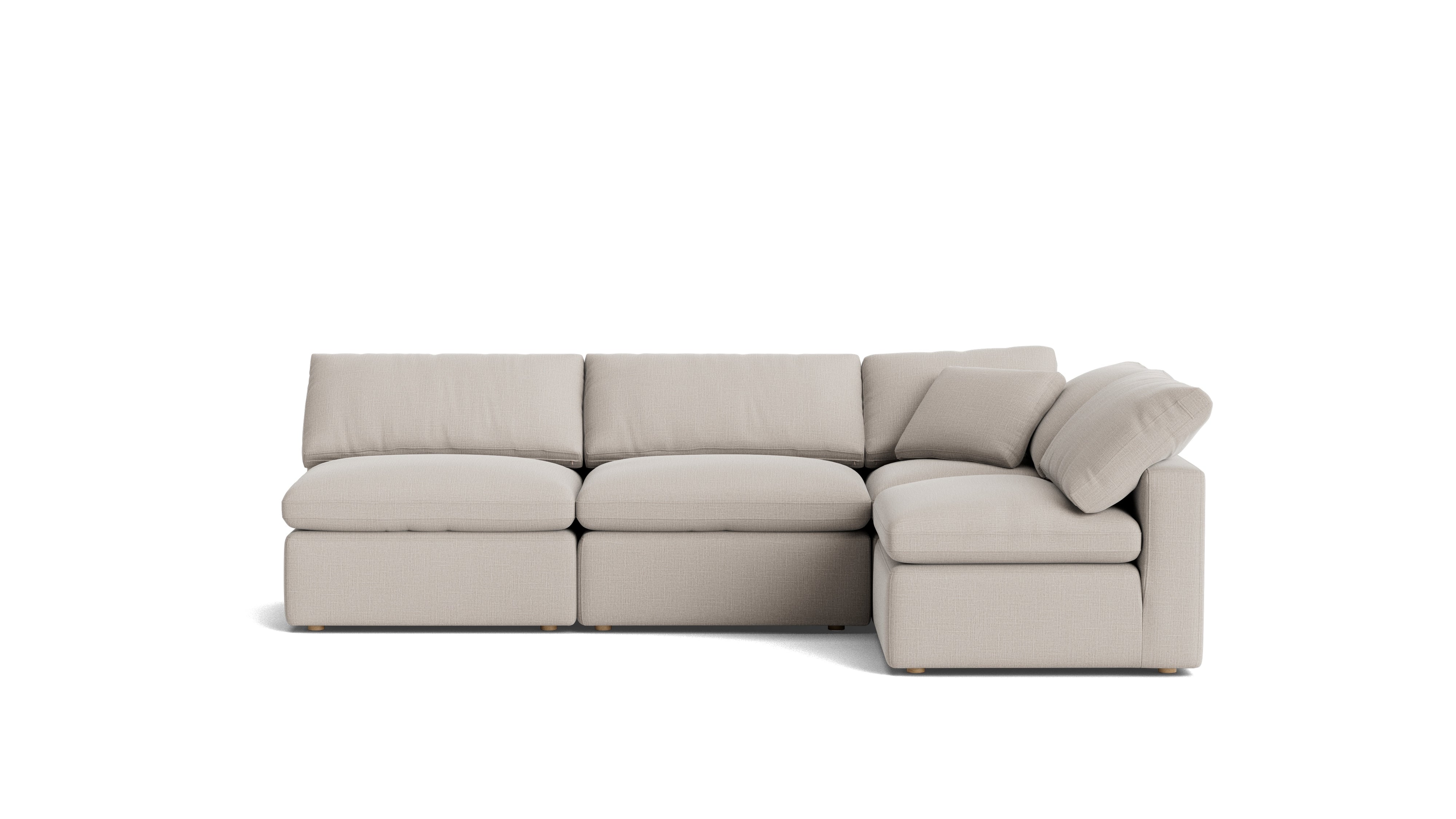 Movie Night™ 4 - Piece Modular Sectional Open, Standard, Clay - Sundays Company CanadaSEC-YJ-926-015