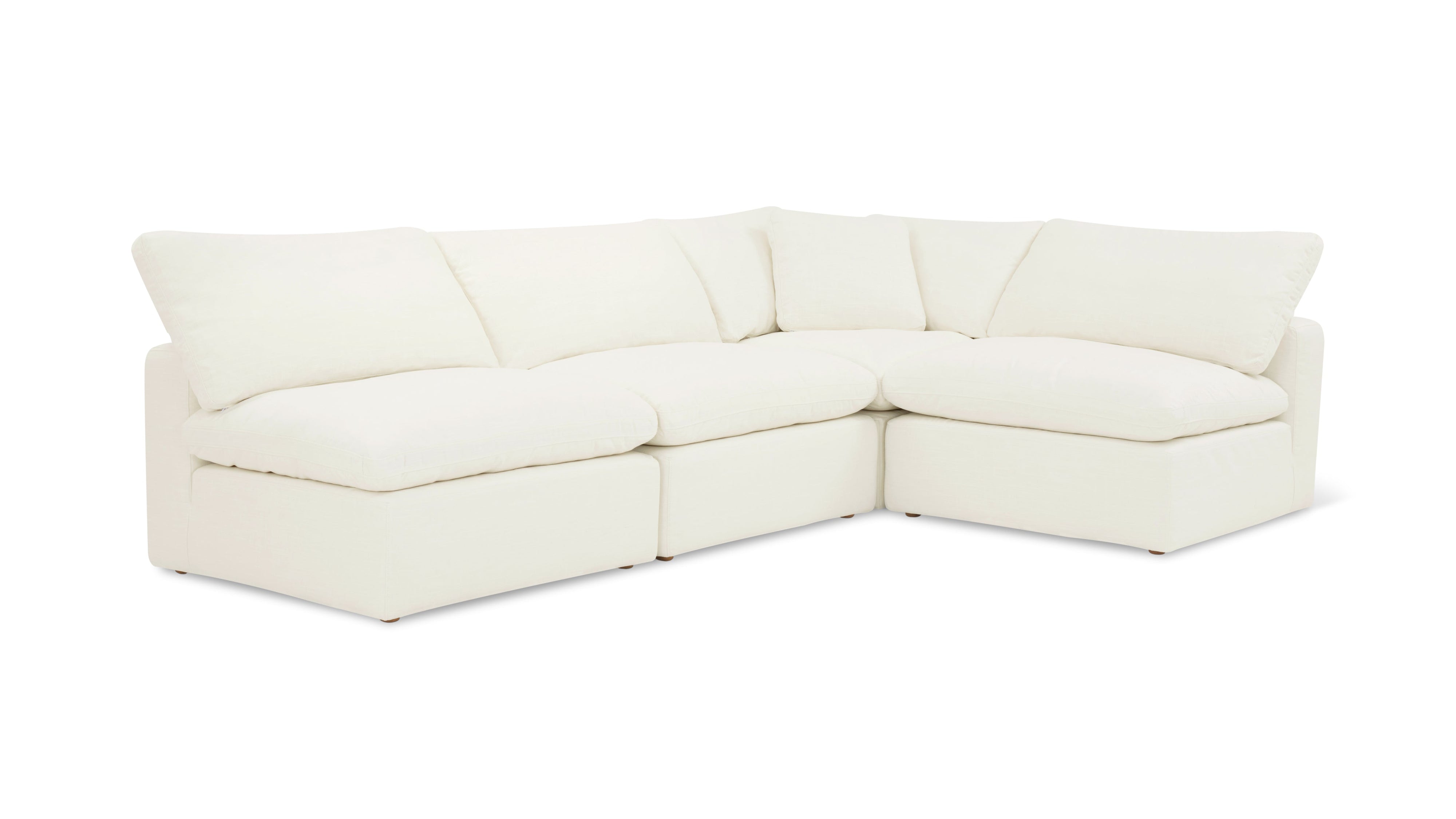 Movie Night™ 4-Piece Modular Sectional Open, Standard, Cream Linen - Image 9