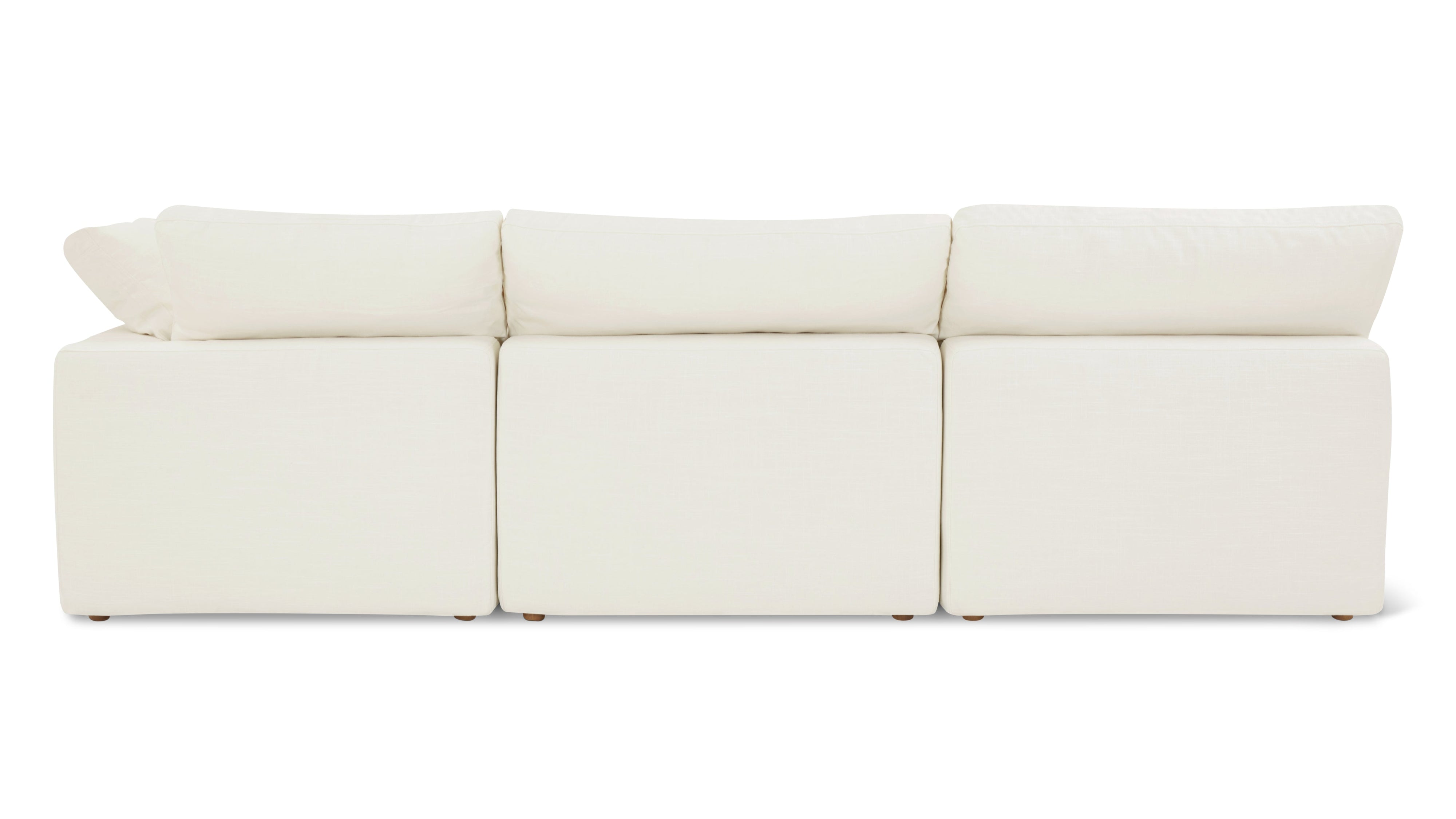 Movie Night™ 4-Piece Modular Sectional Open, Standard, Cream Linen - Image 9