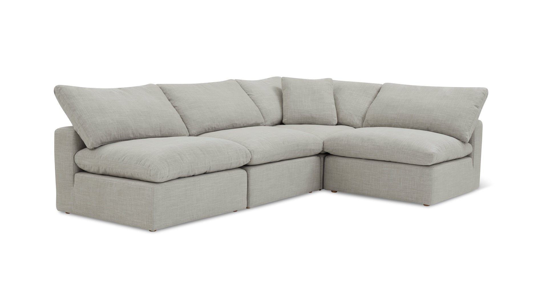 Movie Night™ 4-Piece Modular Sectional Open, Standard, Light Pebble_image