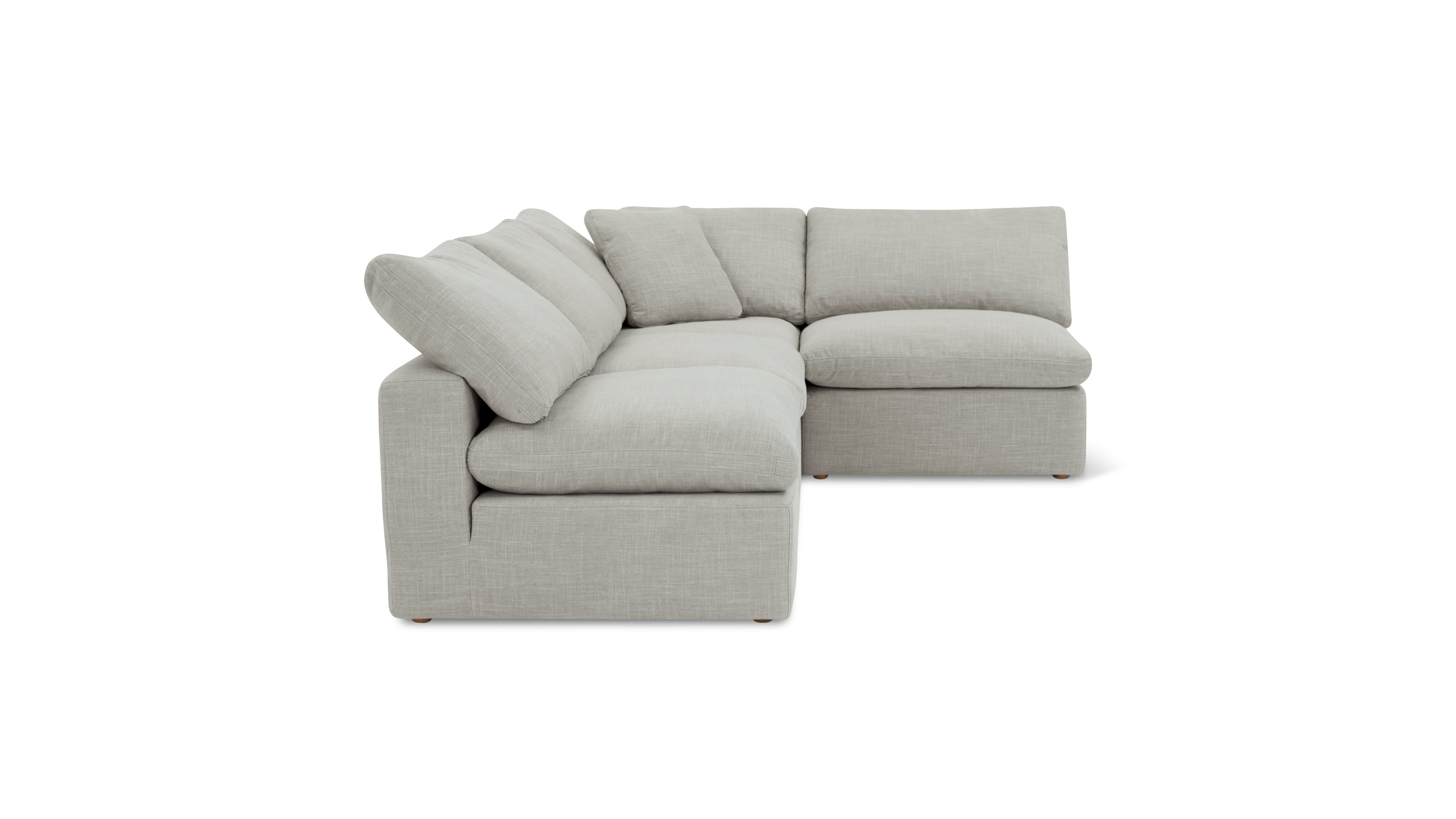 Movie Night™ 4-Piece Modular Sectional Open, Standard, Light Pebble - Image 8