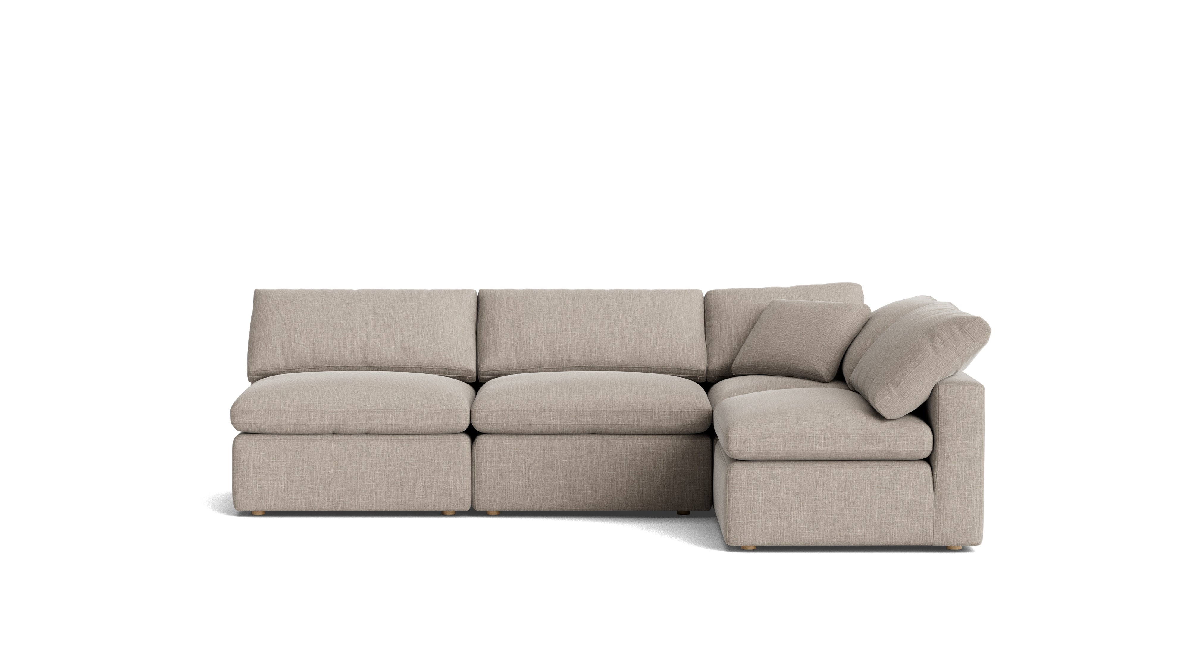 Movie Night™ 4 - Piece Modular Sectional Open, Standard, Light Pebble - Sundays Company CanadaSEC-YJ-926-029