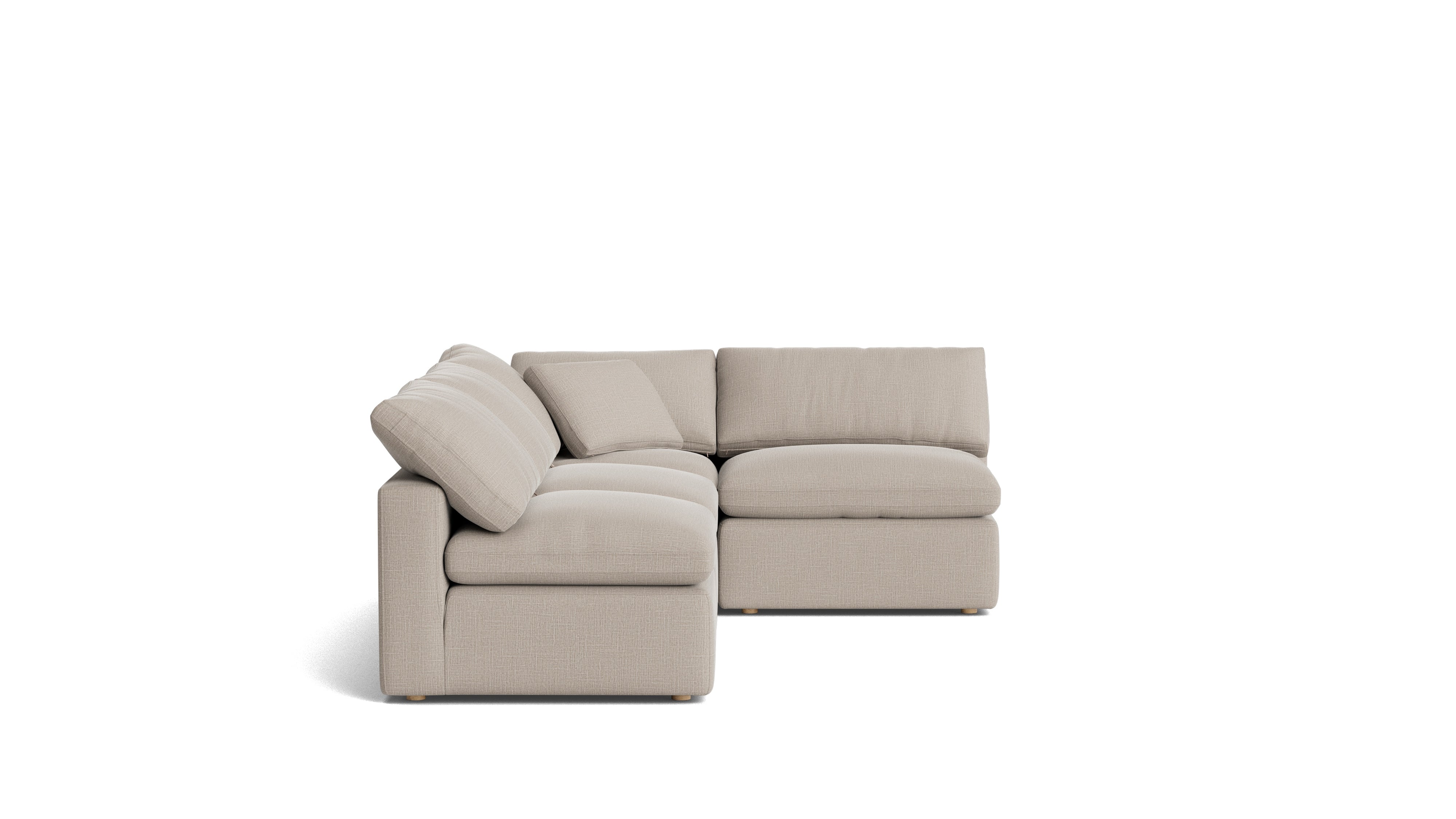 Movie Night™ 4 - Piece Modular Sectional Open, Standard, Light Pebble - Sundays Company CanadaSEC-YJ-926-029