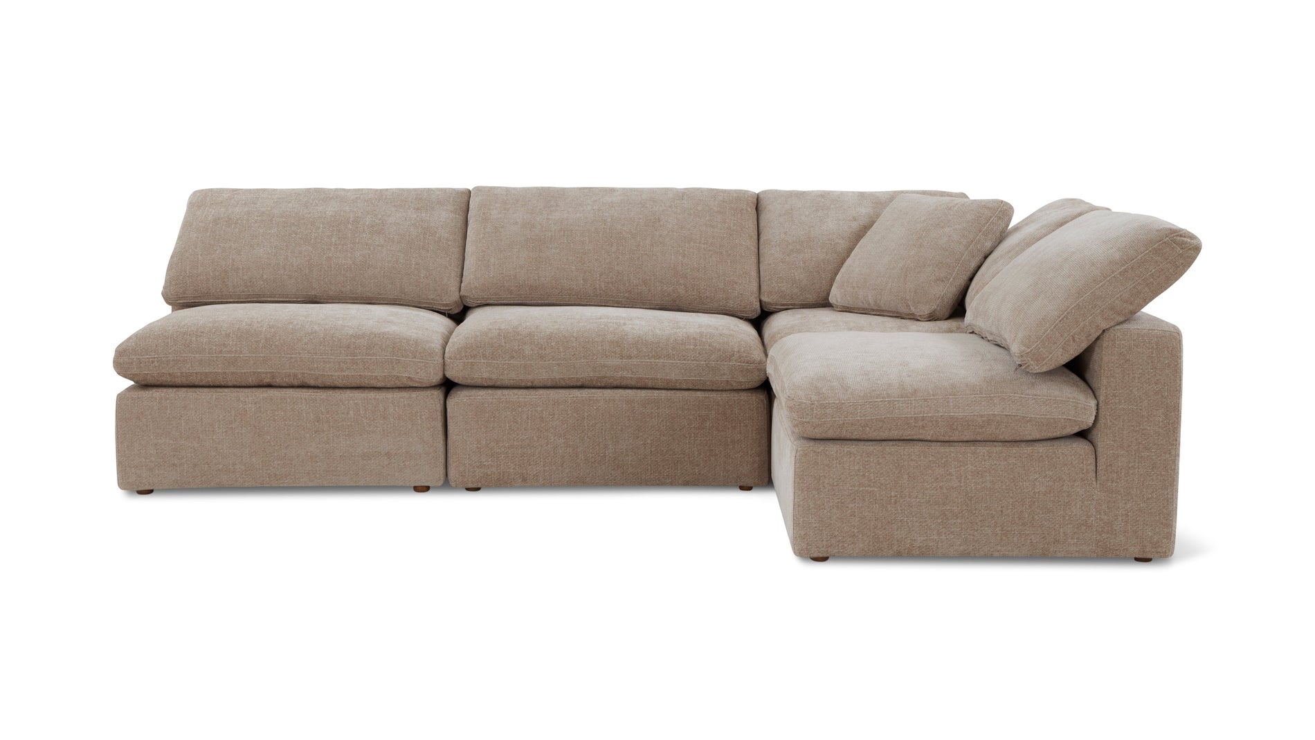 Movie Night™ 4-Piece Modular Sectional Open, Standard, Champagne_image