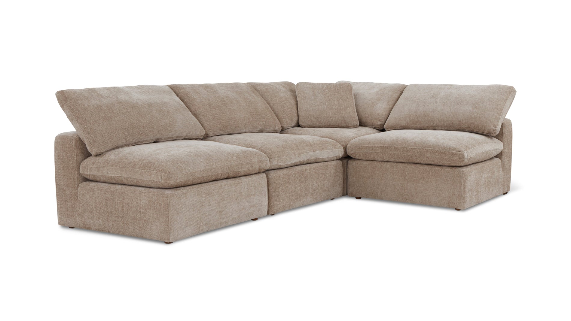 Movie Night™ 4-Piece Modular Sectional Open, Standard, Champagne_image