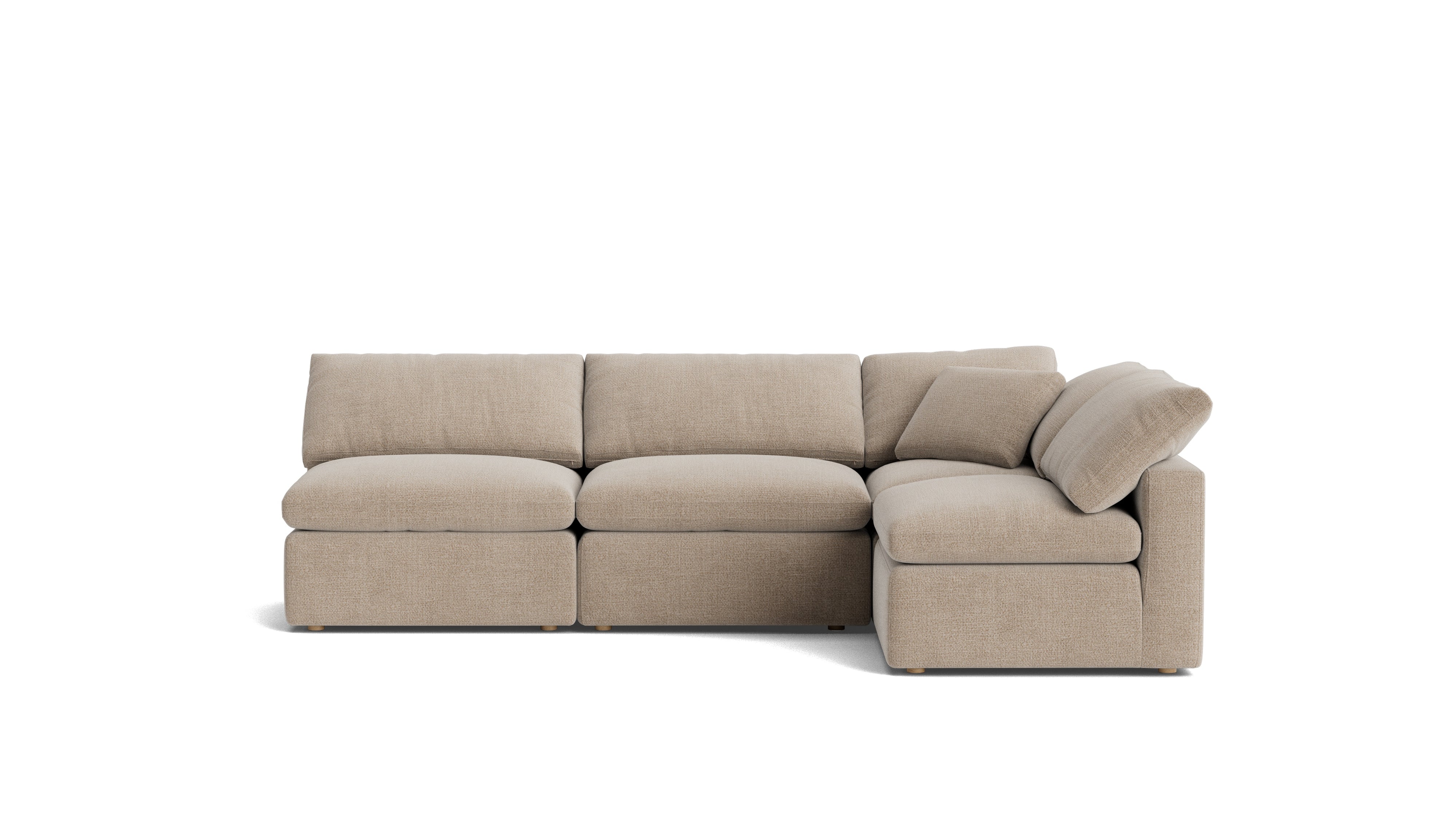 Movie Night™ 4 - Piece Modular Sectional Open, Standard, Champagne - Sundays Company CanadaSEC-YJ-926-041