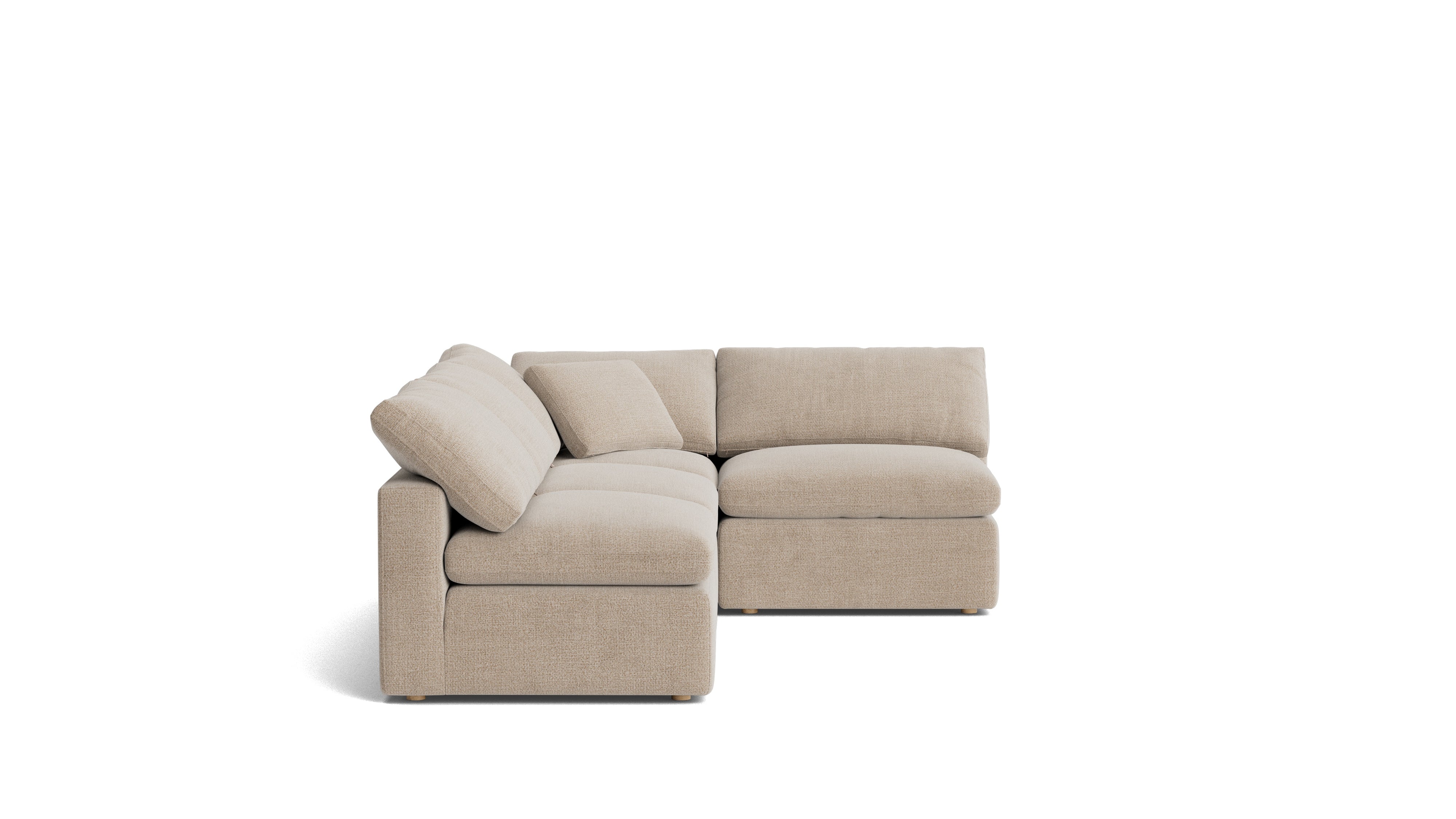 Movie Night™ 4 - Piece Modular Sectional Open, Standard, Champagne - Sundays Company CanadaSEC-YJ-926-041