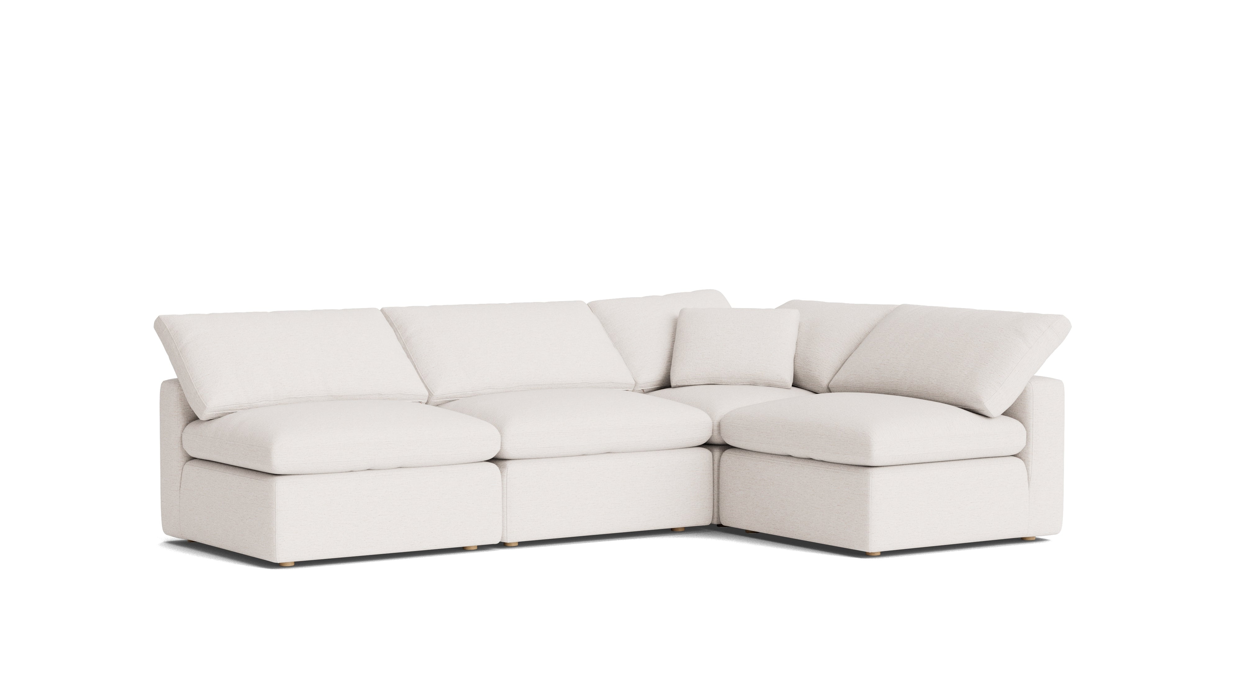 Movie Night™ 4-Piece Modular Sectional Open, Standard, Nomad Snow