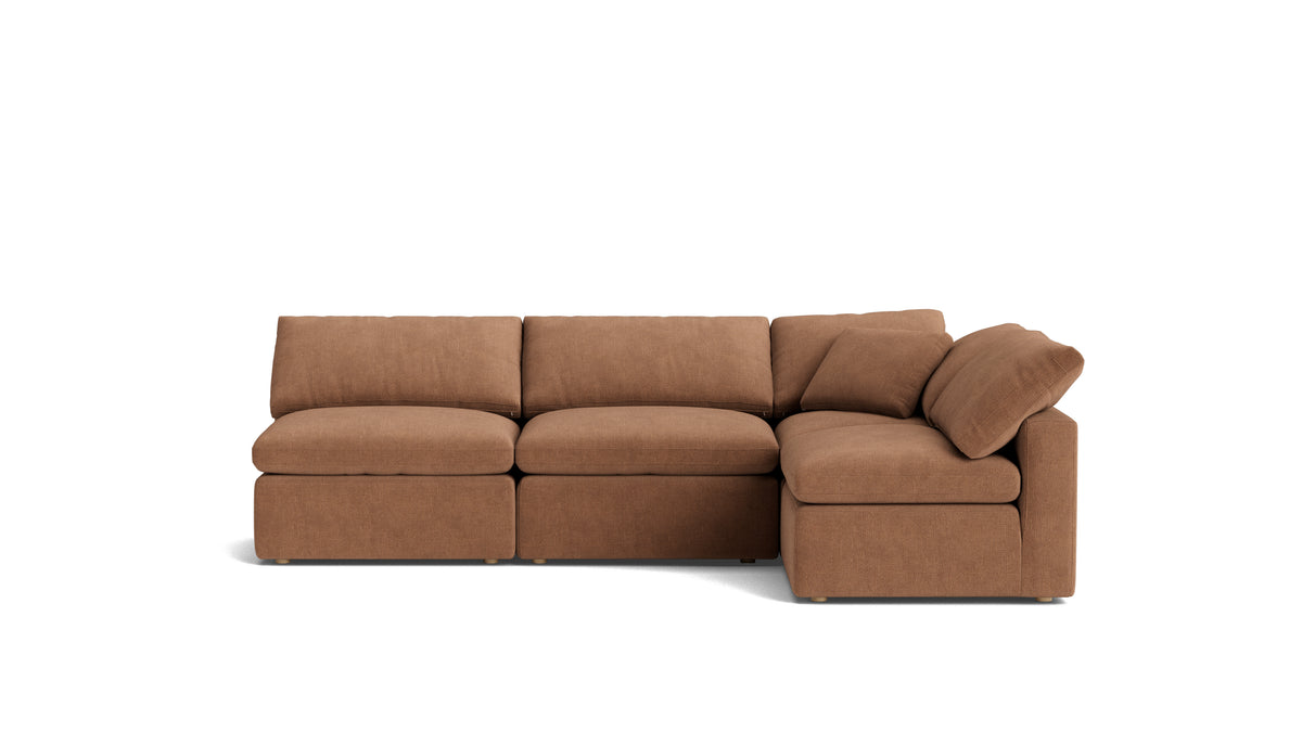 Movie Night™ 4-Piece Modular Sectional Open, Standard, Spice_image