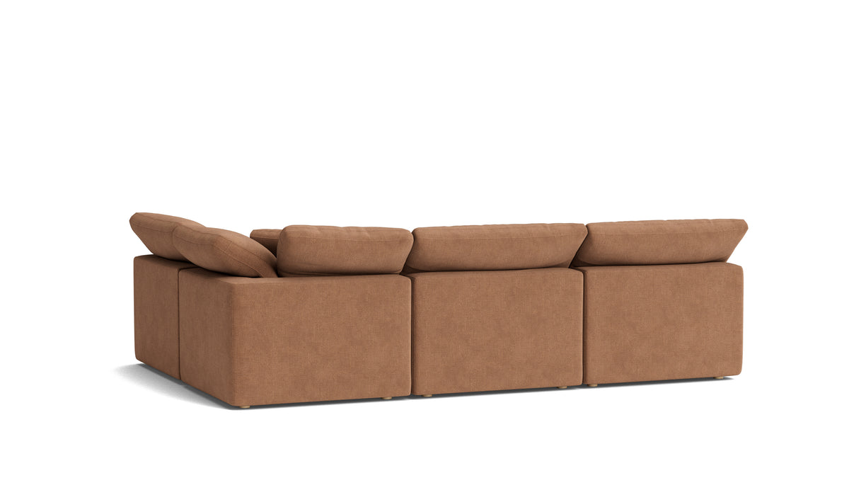 Movie Night™ 4-Piece Modular Sectional Open, Standard, Spice
