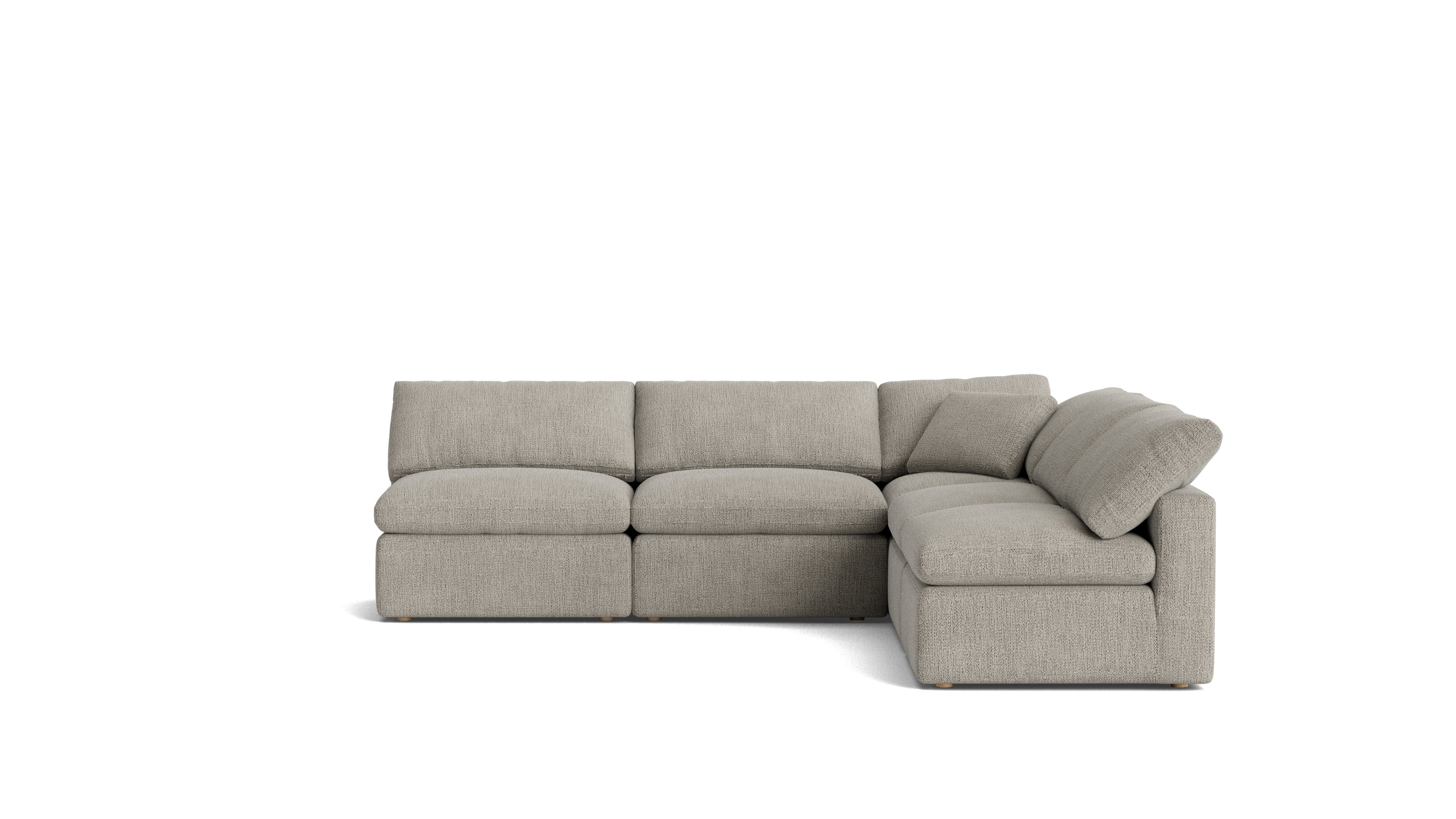 Movie Night™ 5 - Piece Modular Sectional Open, Standard, Oatmeal - Sundays Company CanadaSEC-YJ-927-007