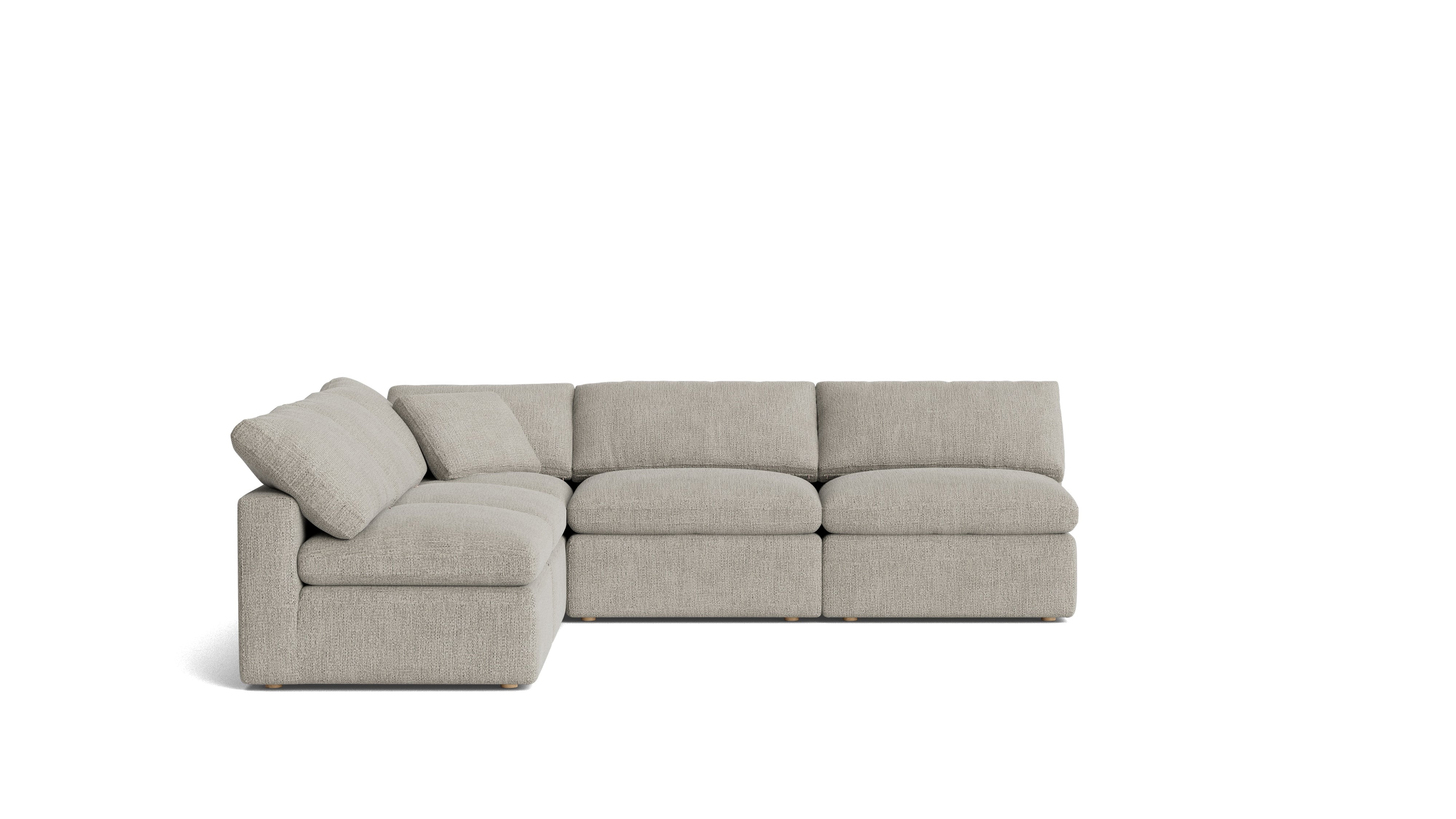 Movie Night™ 5 - Piece Modular Sectional Open, Standard, Oatmeal - Sundays Company CanadaSEC-YJ-927-007