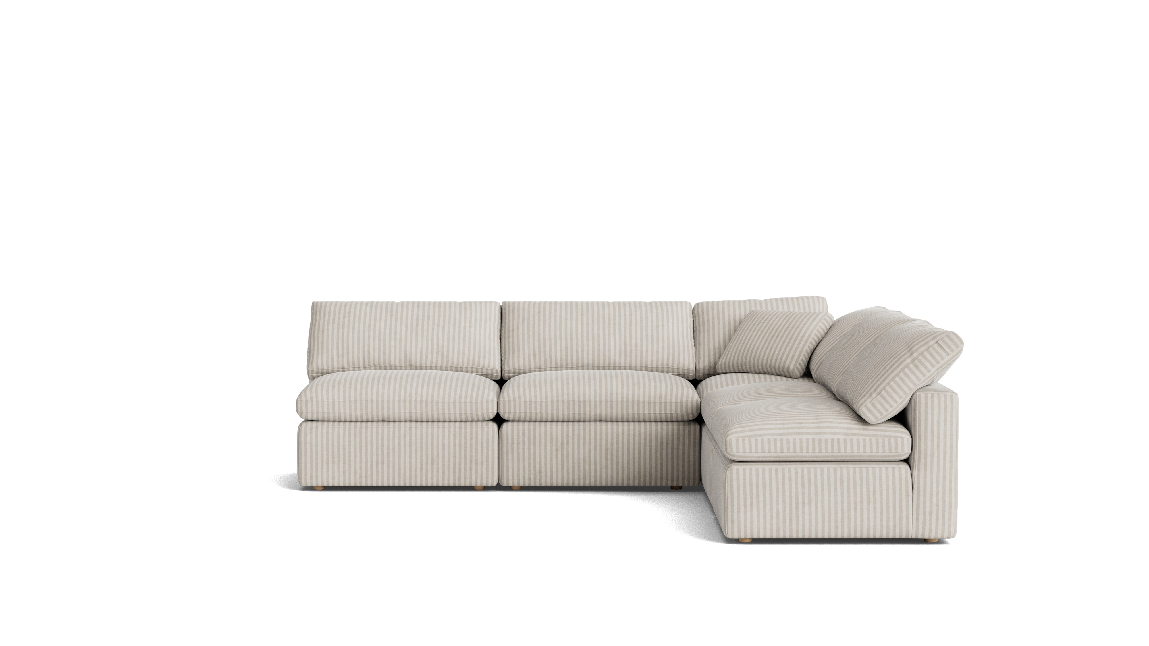 Movie Night™ 5 - Piece Modular Sectional Open, Standard, Newport Stripe - Sundays Company CanadaSEC-YJ-927-011