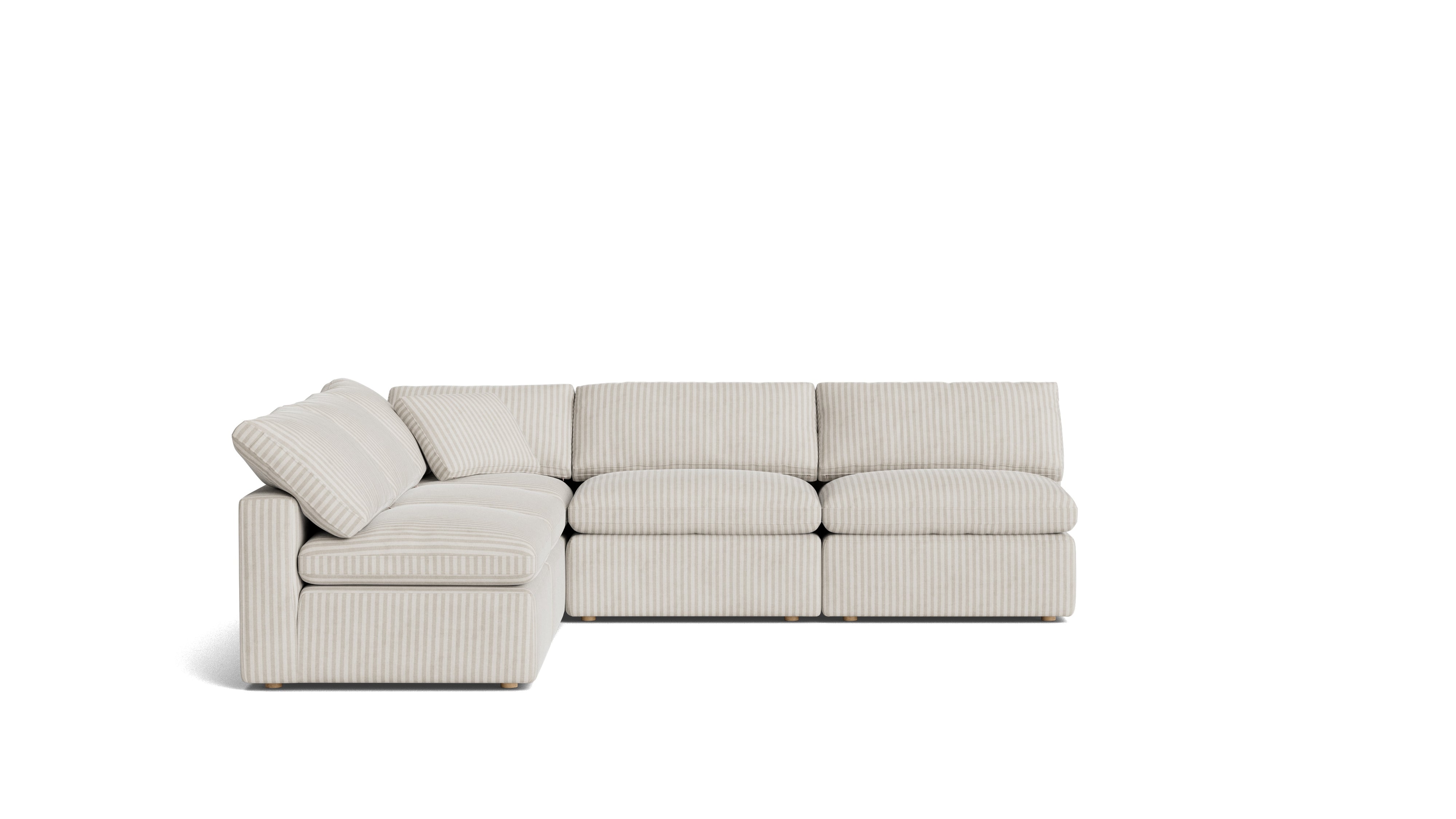 Movie Night™ 5 - Piece Modular Sectional Open, Standard, Newport Stripe - Sundays Company CanadaSEC-YJ-927-011