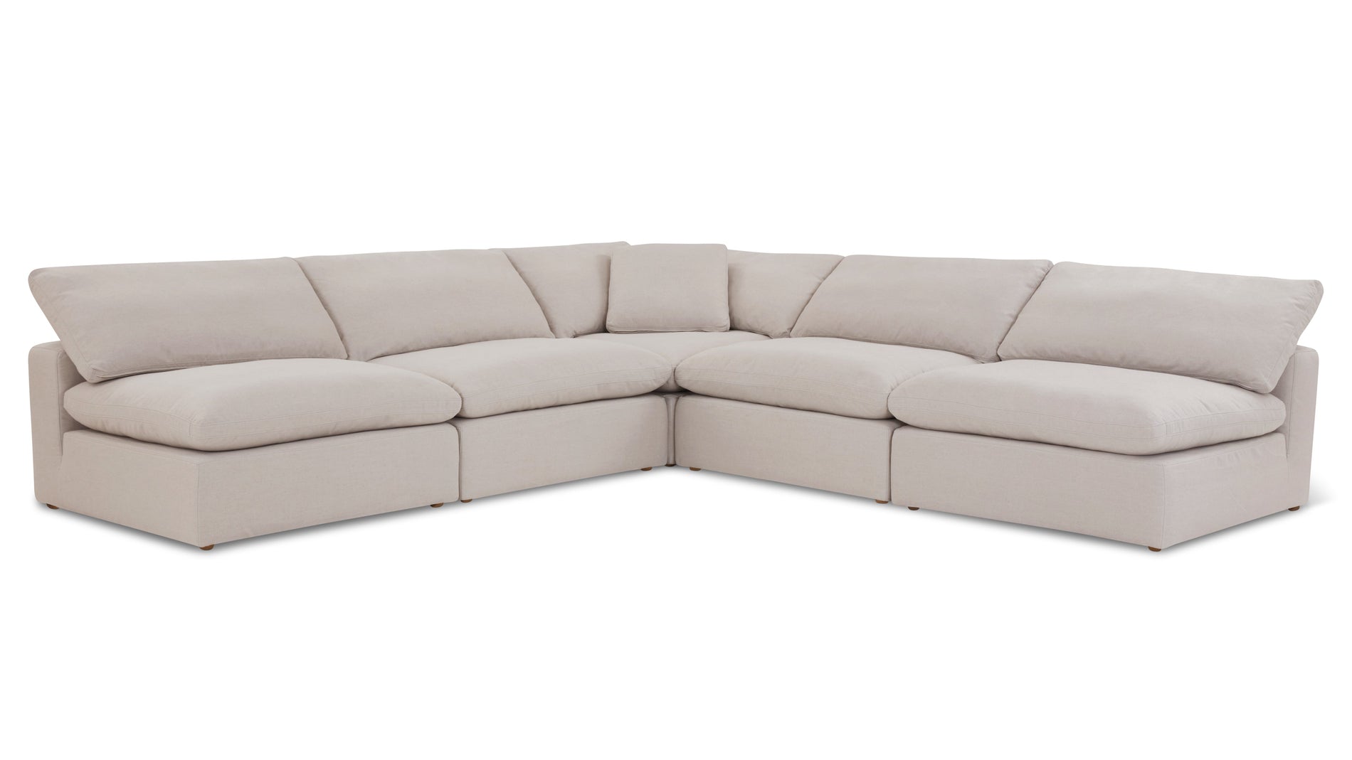 Movie Night™ 5-Piece Modular Sectional Open, Standard, Clay_image