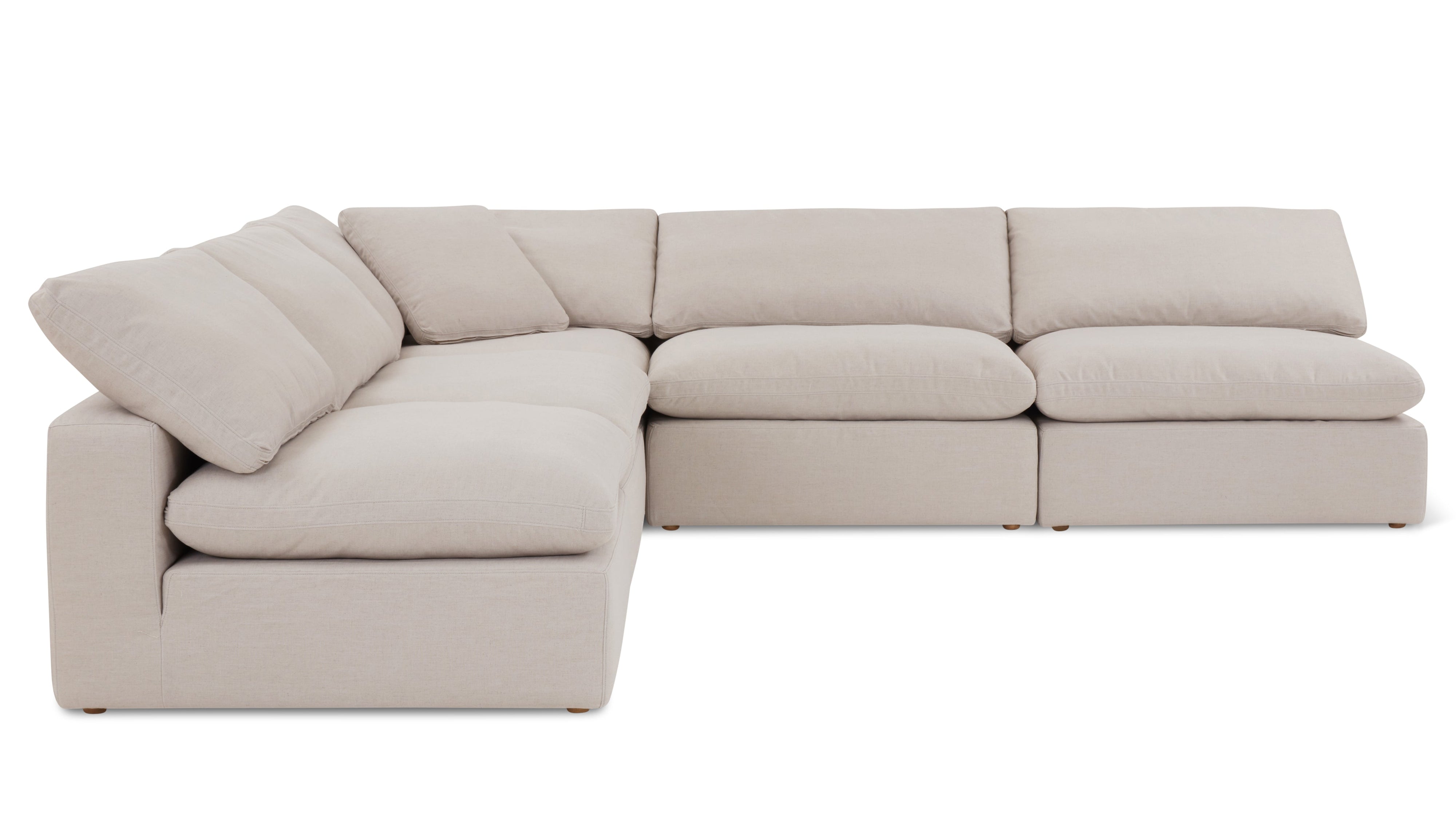 Movie Night™ 5-Piece Modular Sectional Open, Standard, Clay - Image 8