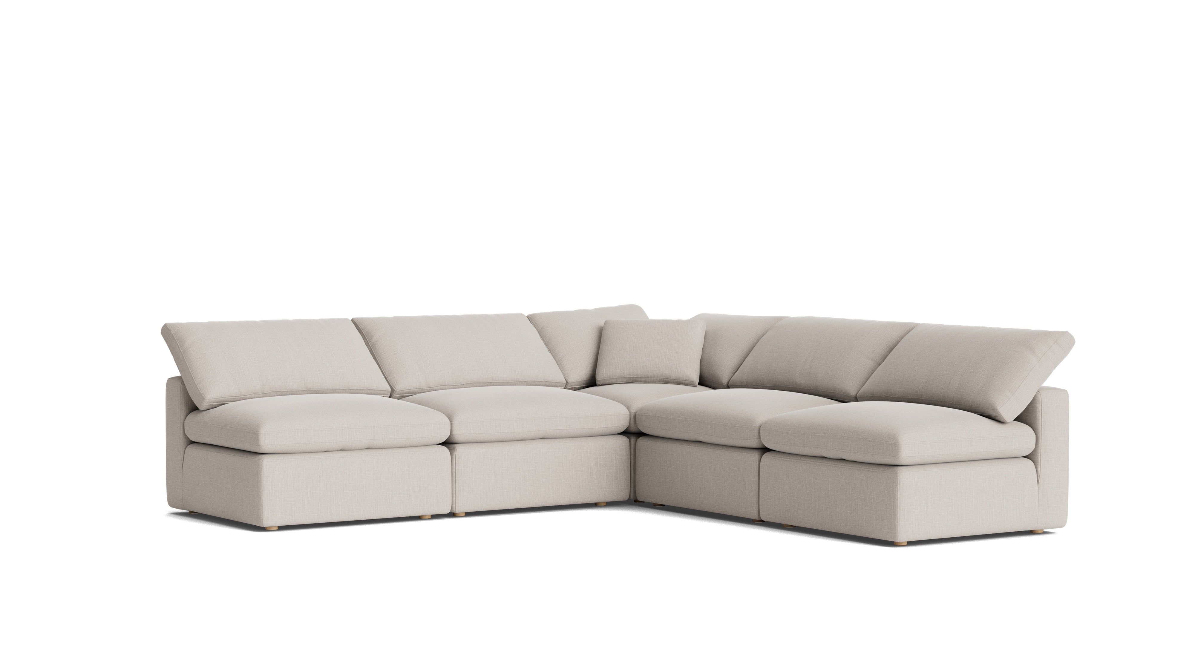 Movie Night™ 5 - Piece Modular Sectional Open, Standard, Clay - Sundays Company CanadaSEC-YJ-927-015