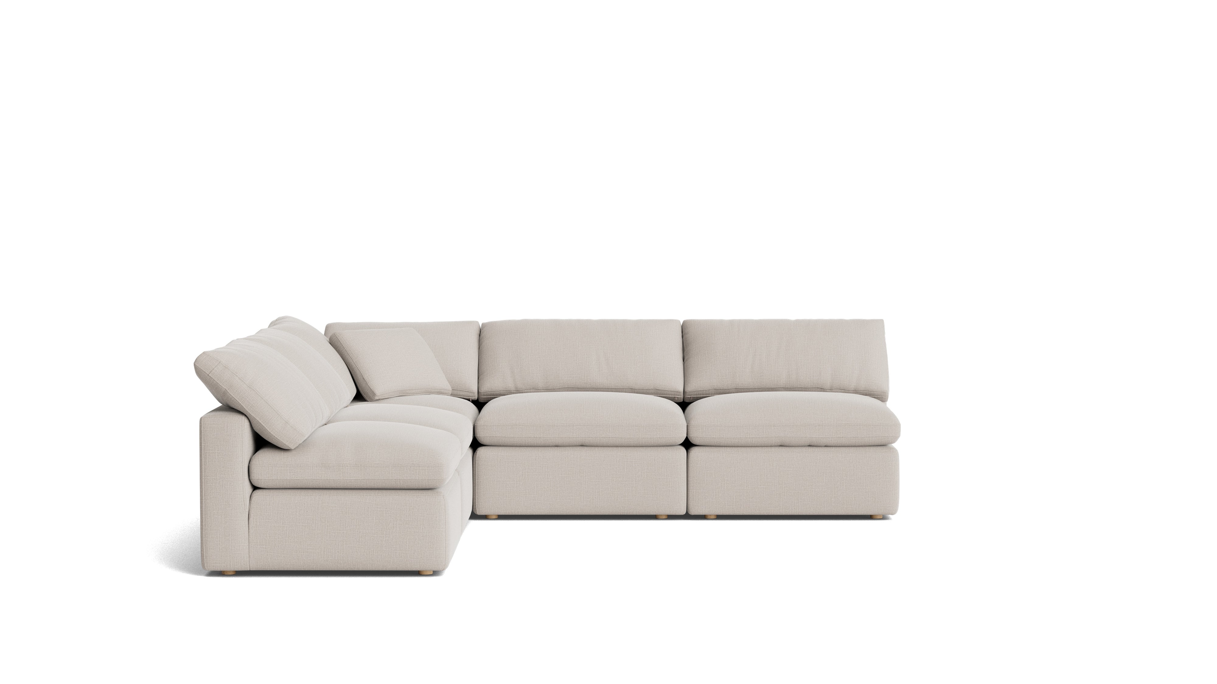 Movie Night™ 5 - Piece Modular Sectional Open, Standard, Clay - Sundays Company CanadaSEC-YJ-927-015