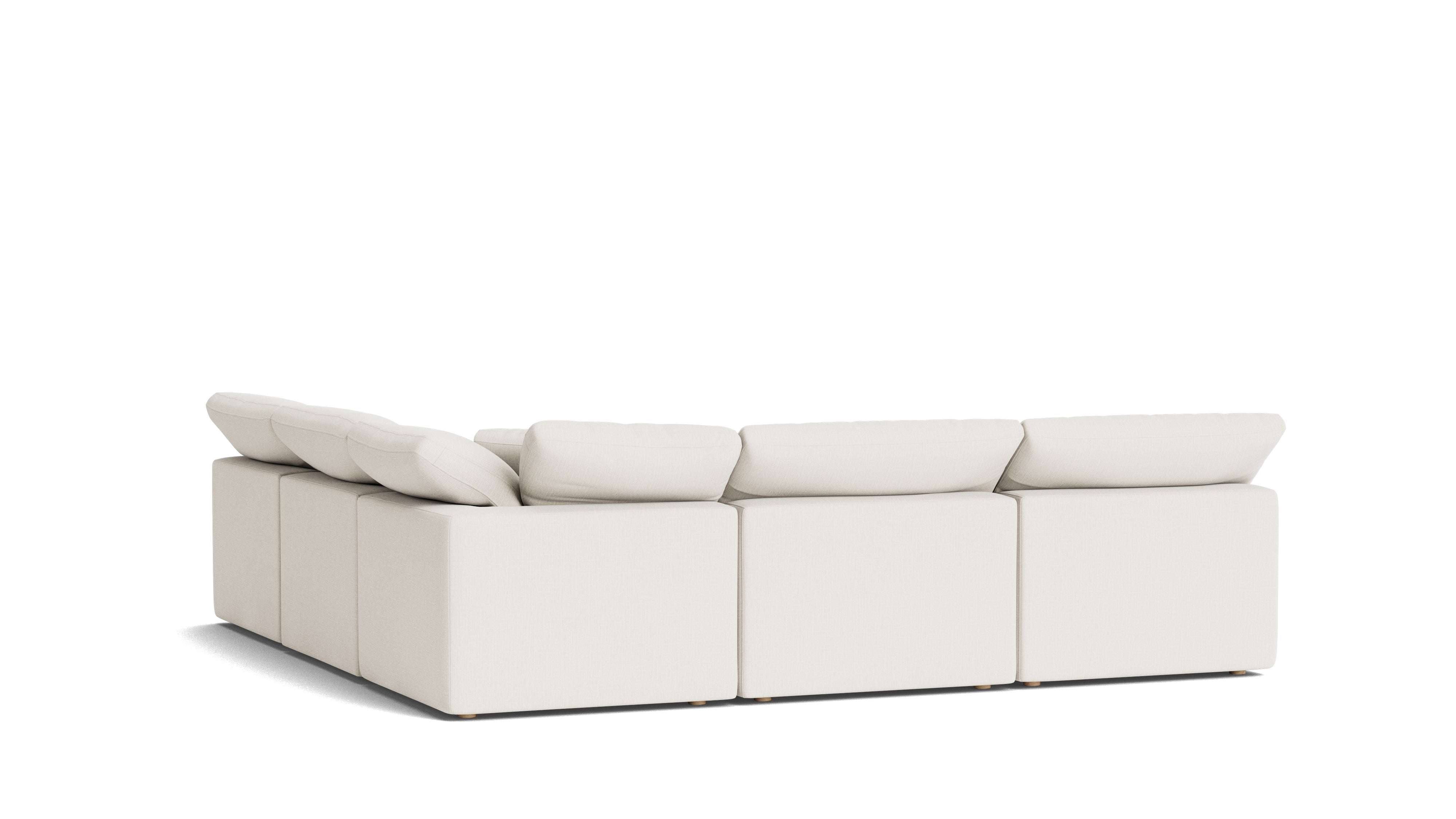 Movie Night™ 5 - Piece Modular Sectional Open, Standard, Cream Linen - Sundays Company CanadaSEC-YJ-927-018