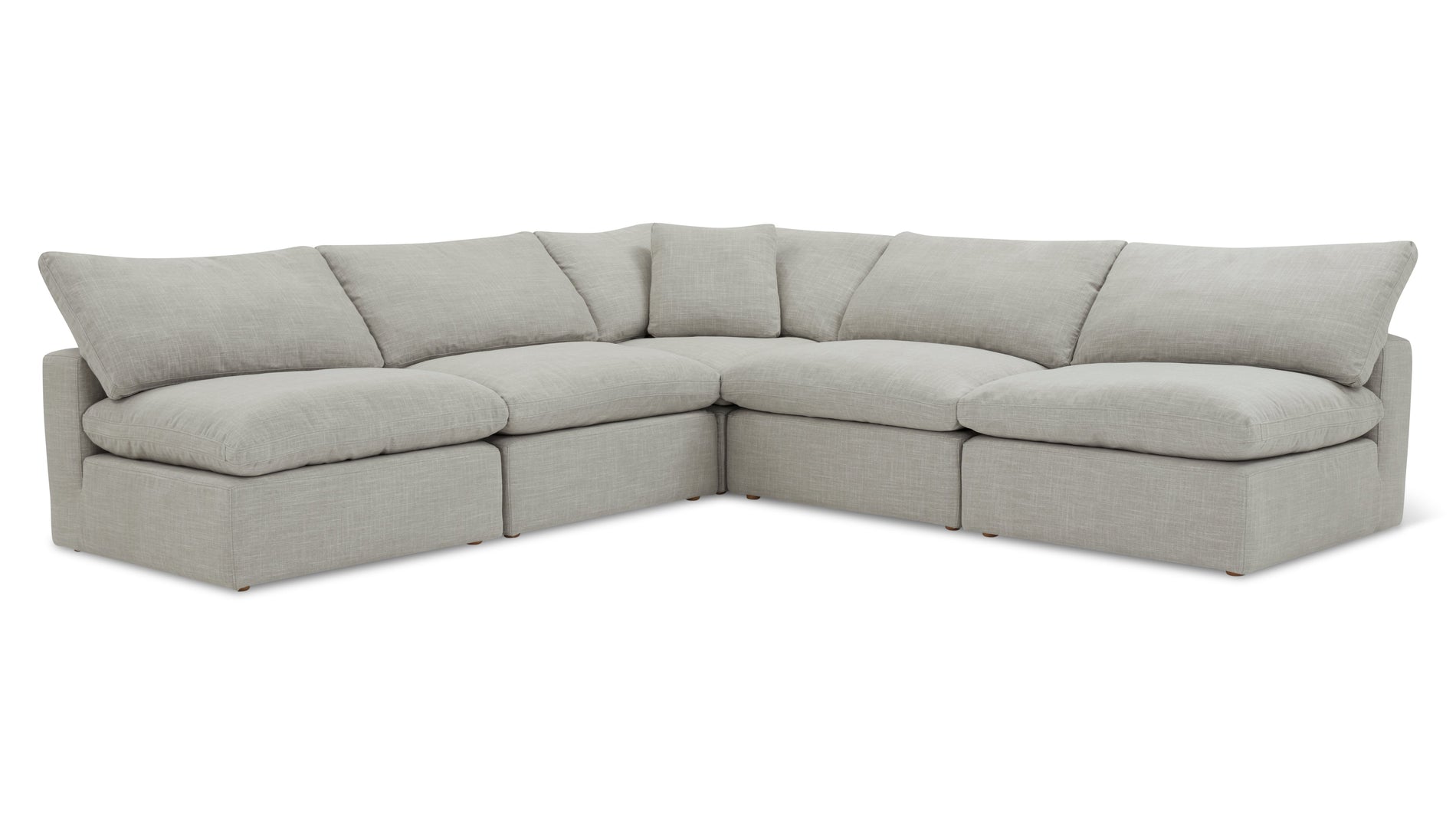 Movie Night™ 5-Piece Modular Sectional Open, Standard, Light Pebble_image