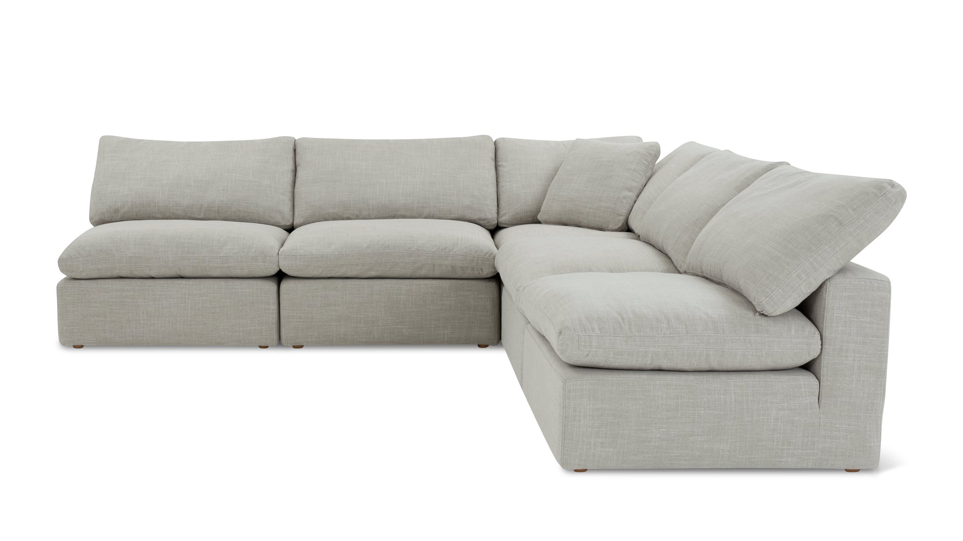 Movie Night™ 5-Piece Modular Sectional Open, Standard, Light Pebble_image