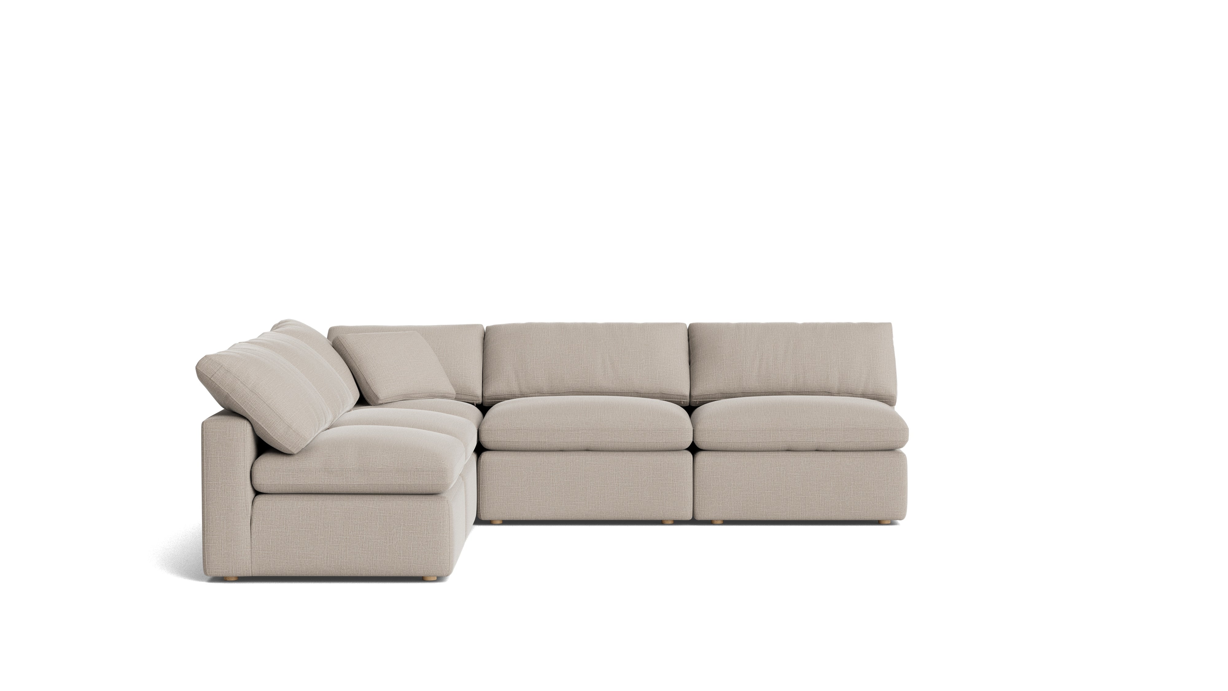 Movie Night™ 5 - Piece Modular Sectional Open, Standard, Light Pebble - Sundays Company CanadaSEC-YJ-927-029
