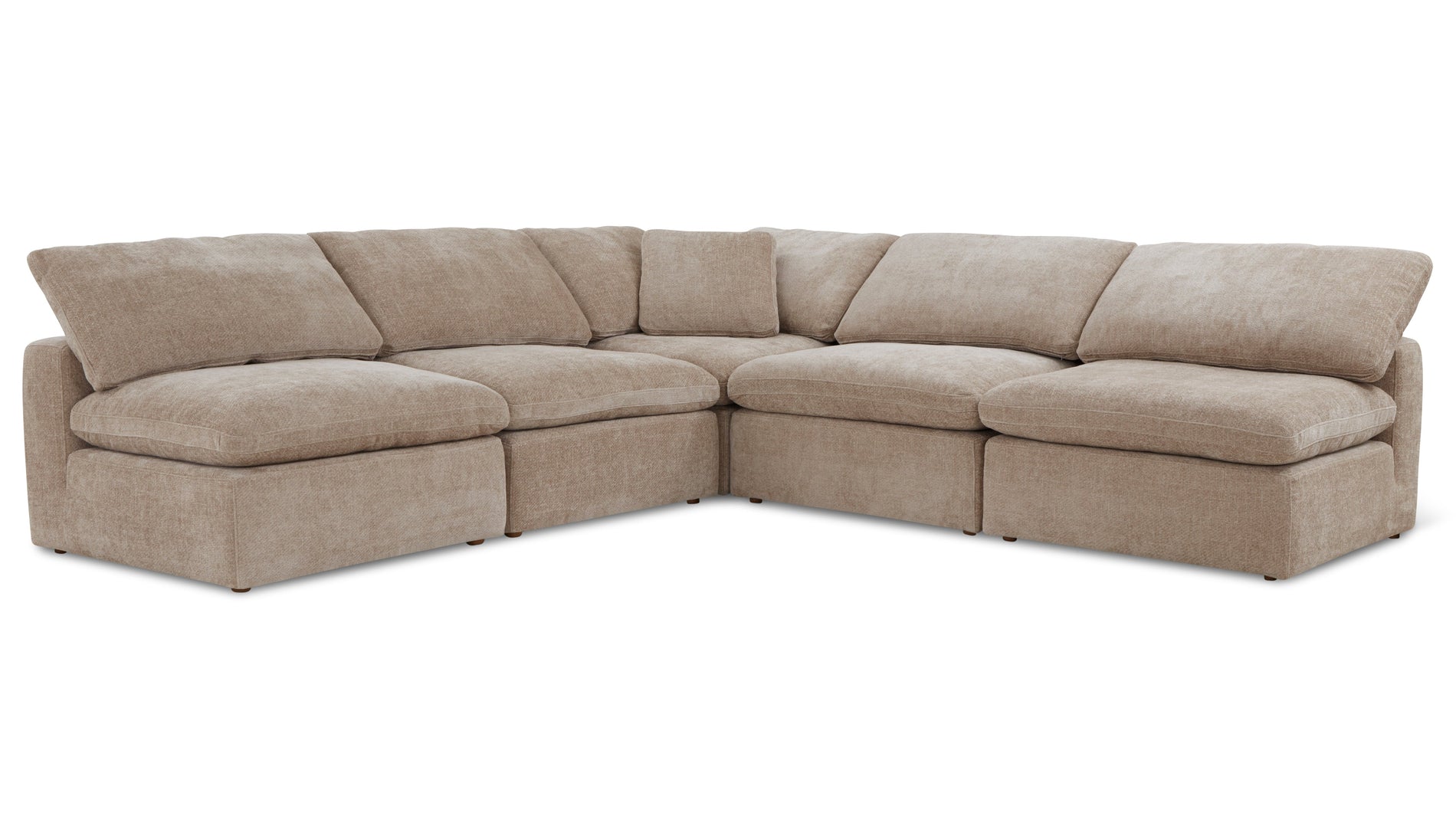 Movie Night™ 5-Piece Modular Sectional Open, Standard, Champagne_image