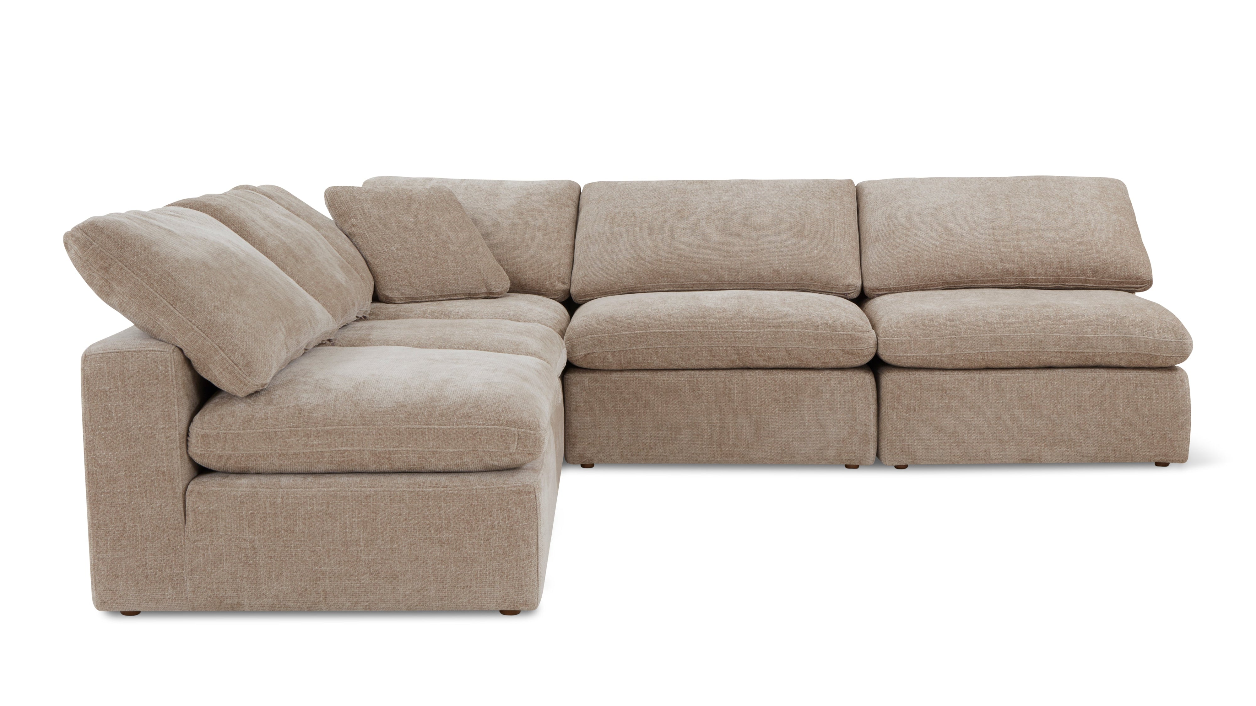 Movie Night™ 5-Piece Modular Sectional Open, Standard, Champagne - Image 9