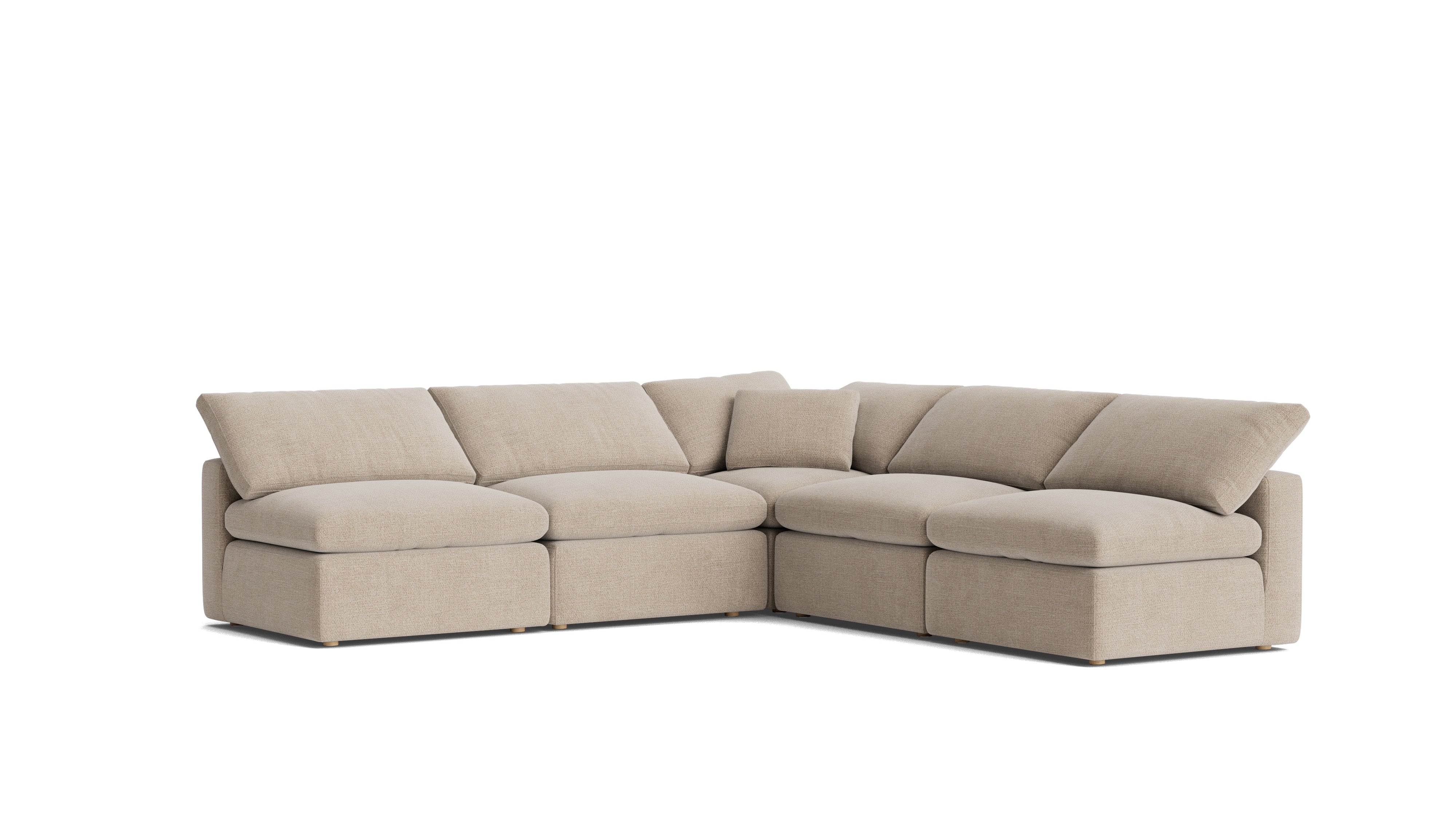 Movie Night™ 5 - Piece Modular Sectional Open, Standard, Champagne - Sundays Company CanadaSEC-YJ-927-041