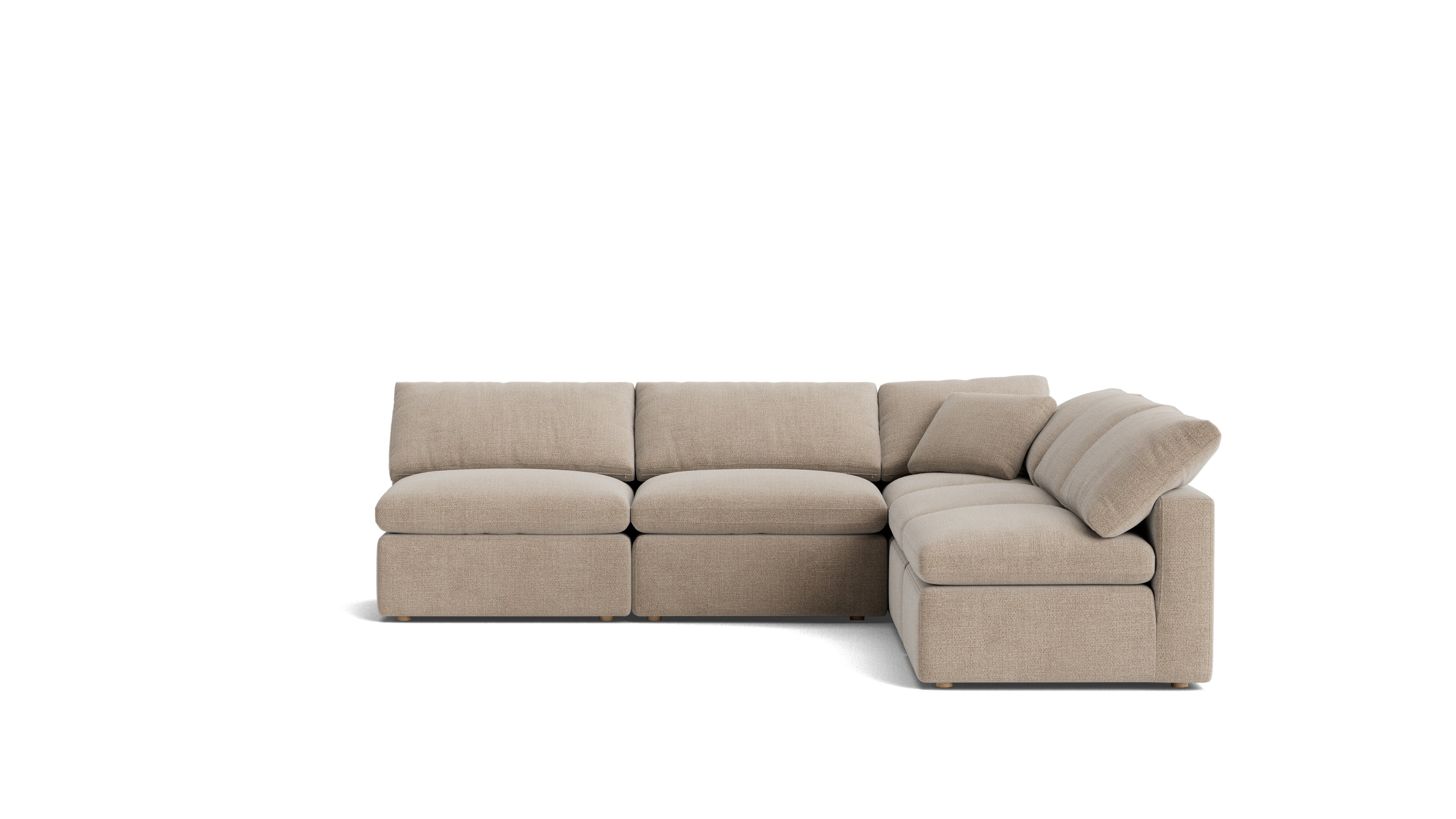 Movie Night™ 5 - Piece Modular Sectional Open, Standard, Champagne - Sundays Company CanadaSEC-YJ-927-041