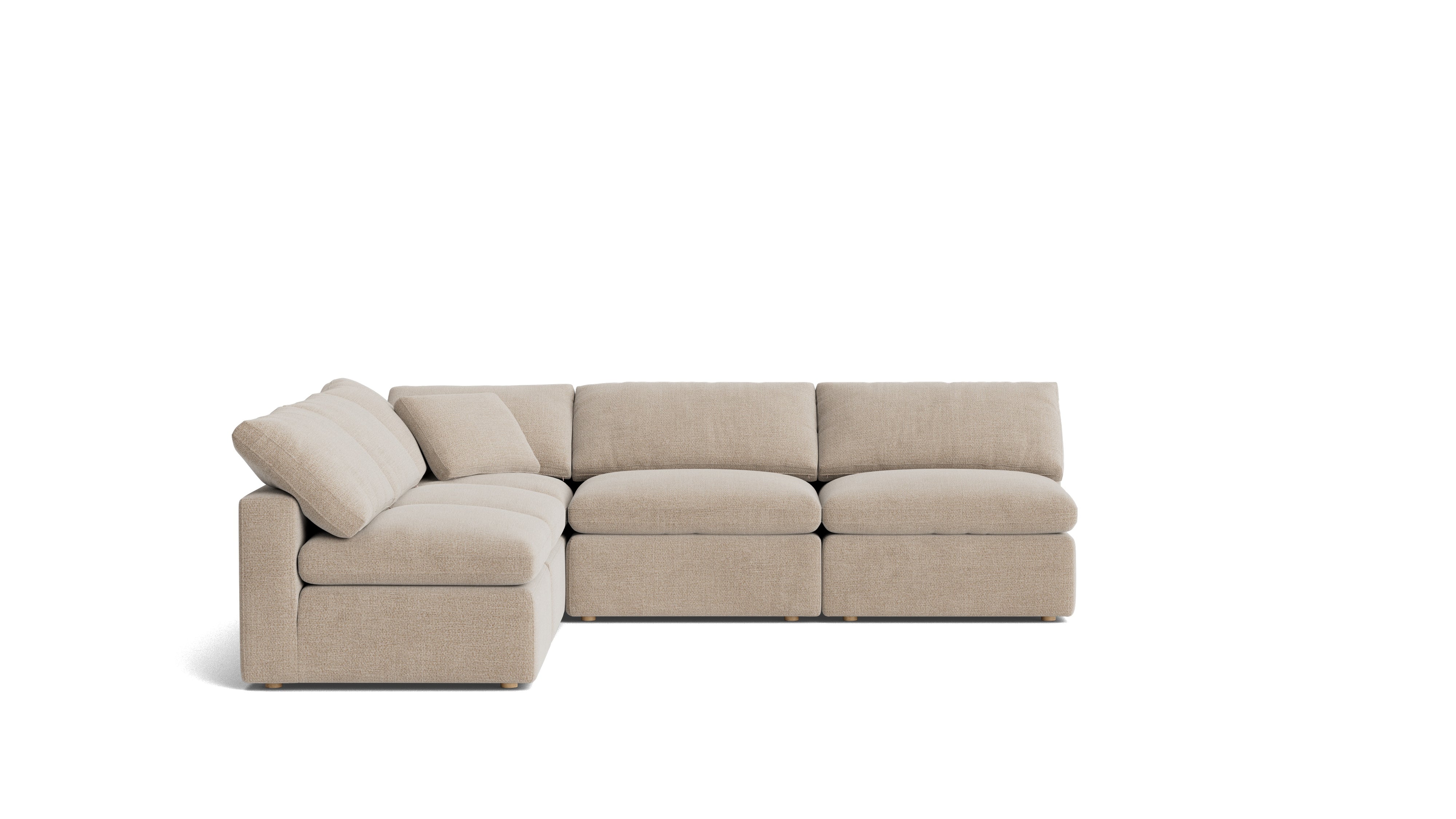 Movie Night™ 5 - Piece Modular Sectional Open, Standard, Champagne - Sundays Company CanadaSEC-YJ-927-041