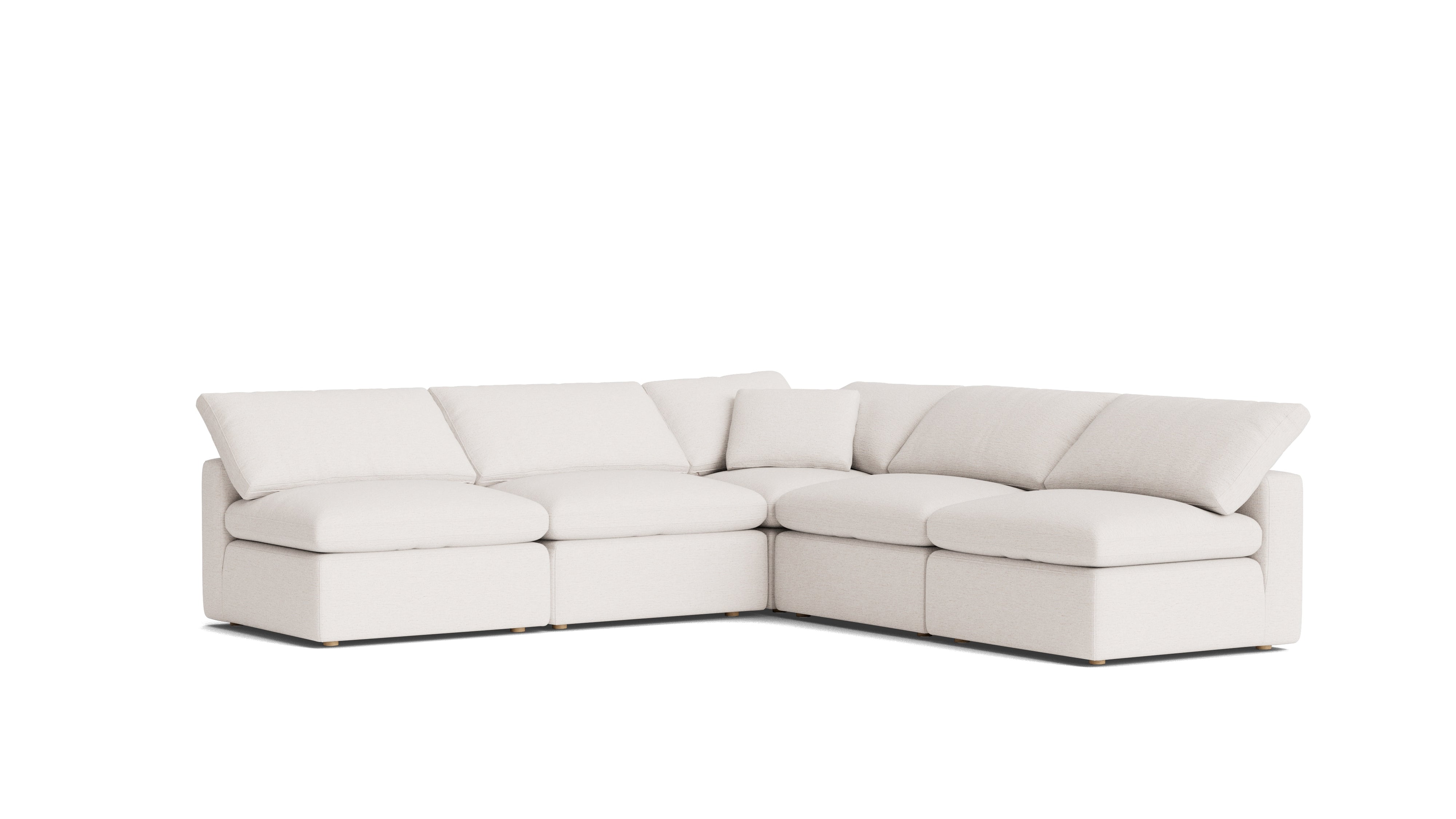 Movie Night™ 5-Piece Modular Sectional Open, Standard, Nomad Snow