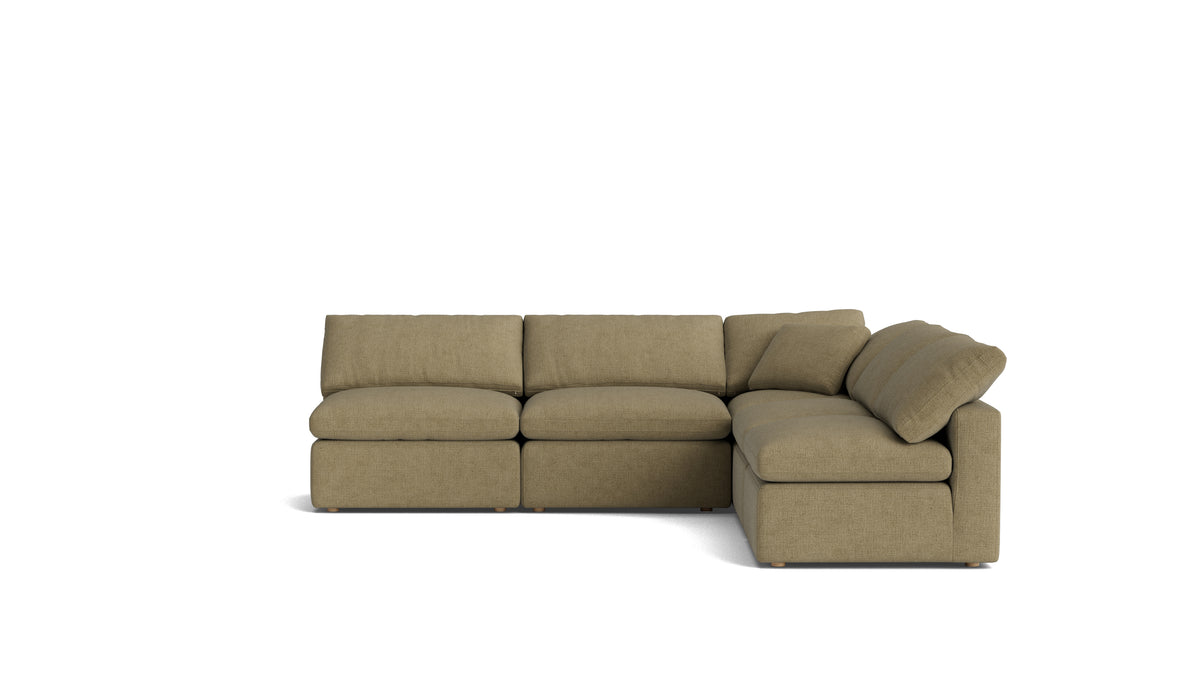 Movie Night™ 5-Piece Modular Sectional Open, Standard, Olive